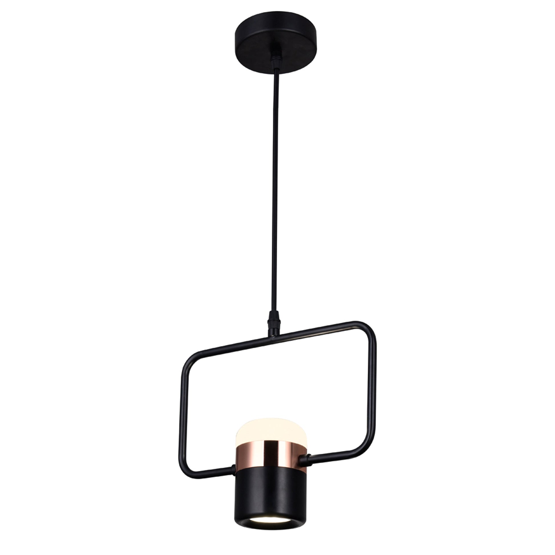 Moxie LED Down Mini Pendant With Black Finish - CWI Lighting