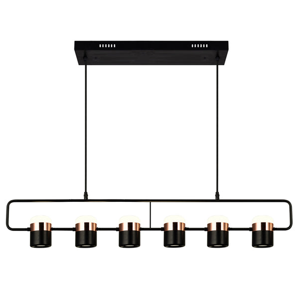 Moxie LED Pool Table Light With Black Finish - CWI Lighting