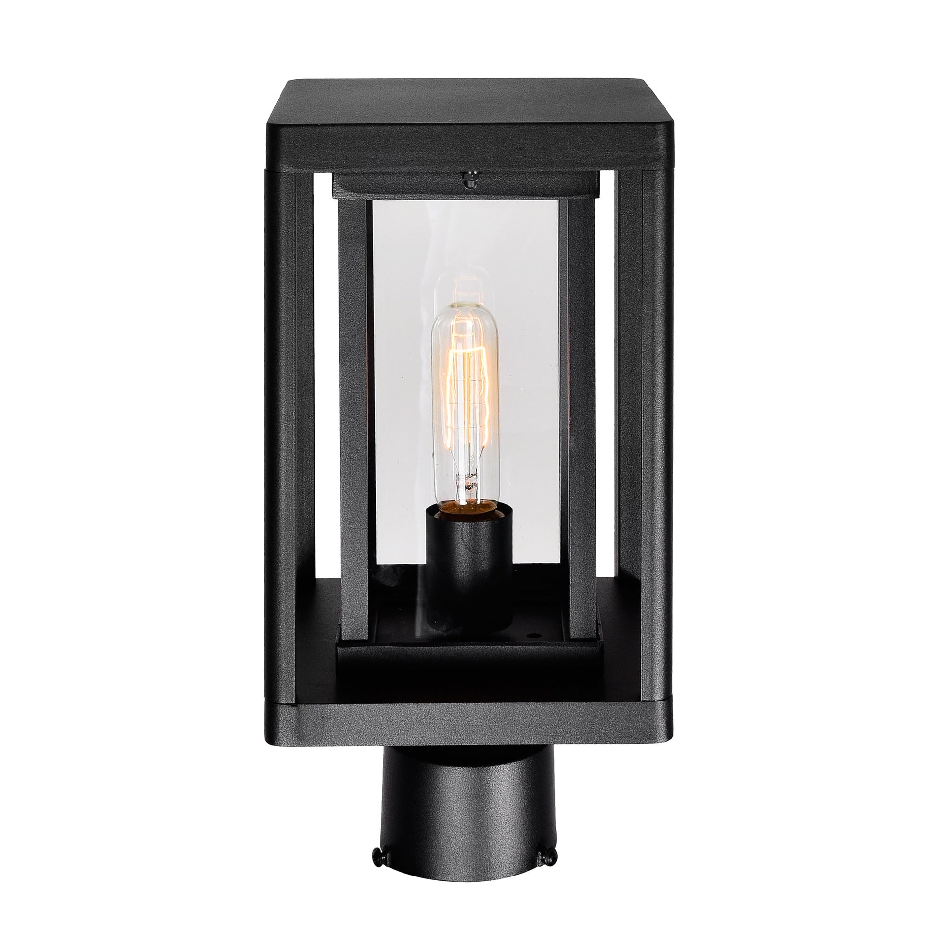 Mulvane 1 Light Black Outdoor Lantern Head - CWI Lighting