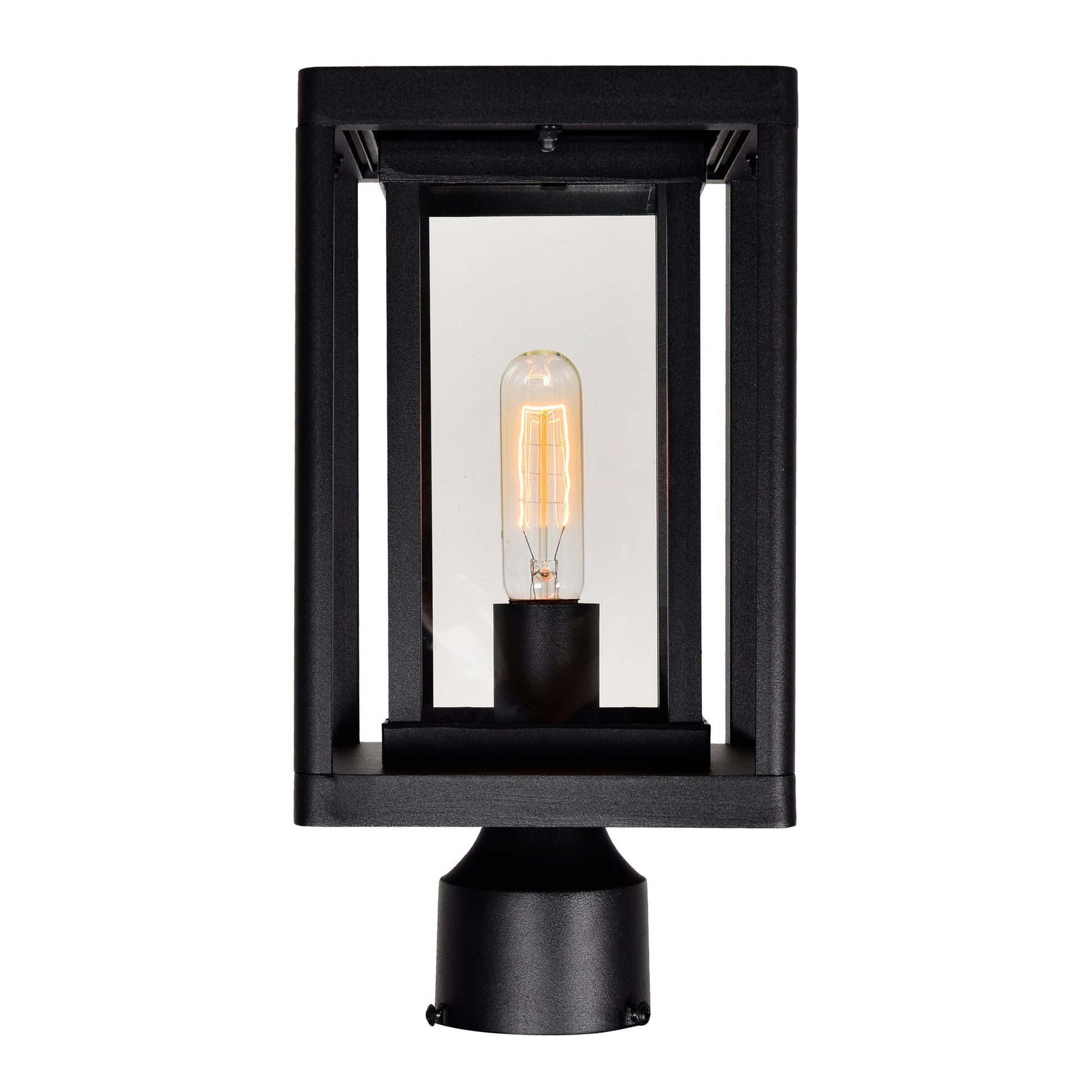 Mulvane 1 Light Black Outdoor Lantern Head - CWI Lighting