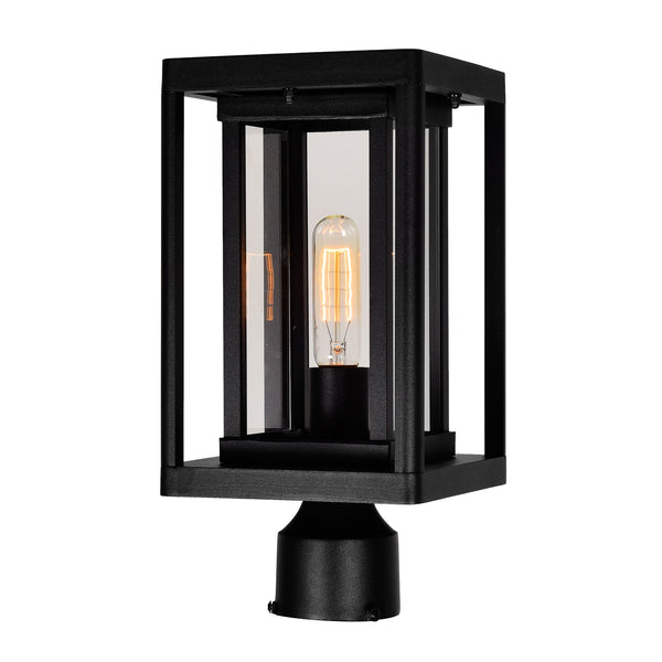 Mulvane 1 Light Black Outdoor Lantern Head - CWI Lighting
