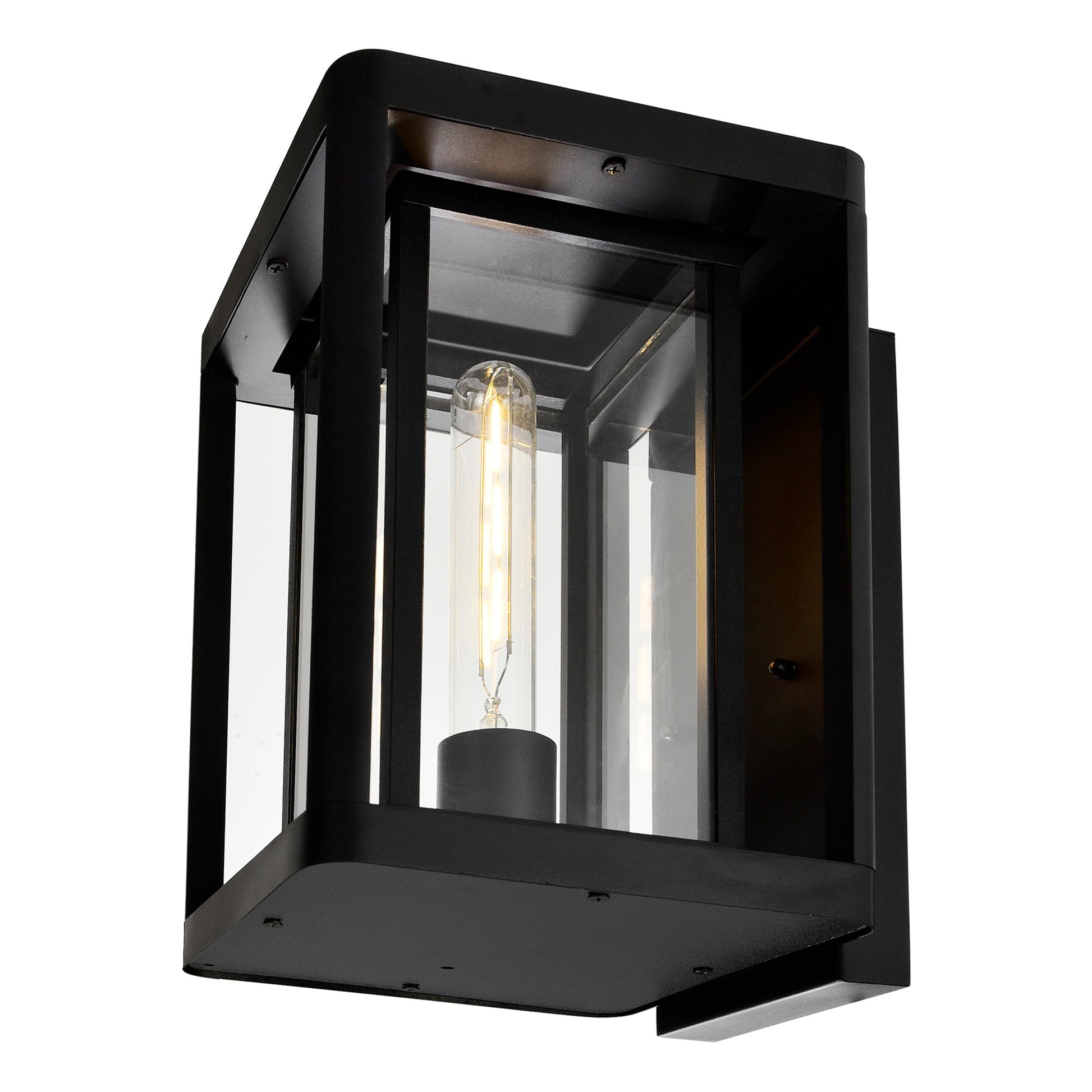 Mulvane 1 Light Black Outdoor Wall Light - CWI Lighting