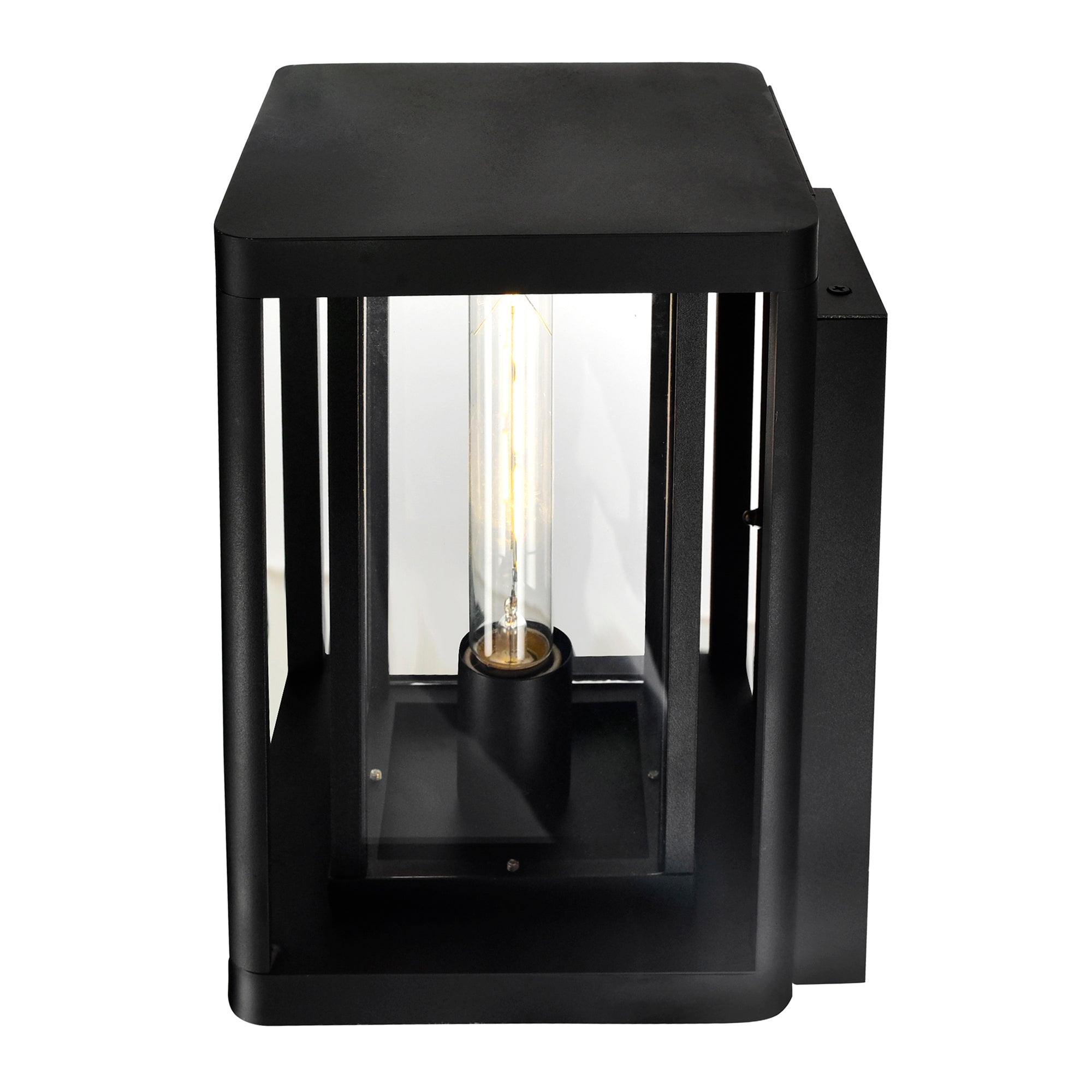 Mulvane 1 Light Black Outdoor Wall Light - CWI Lighting
