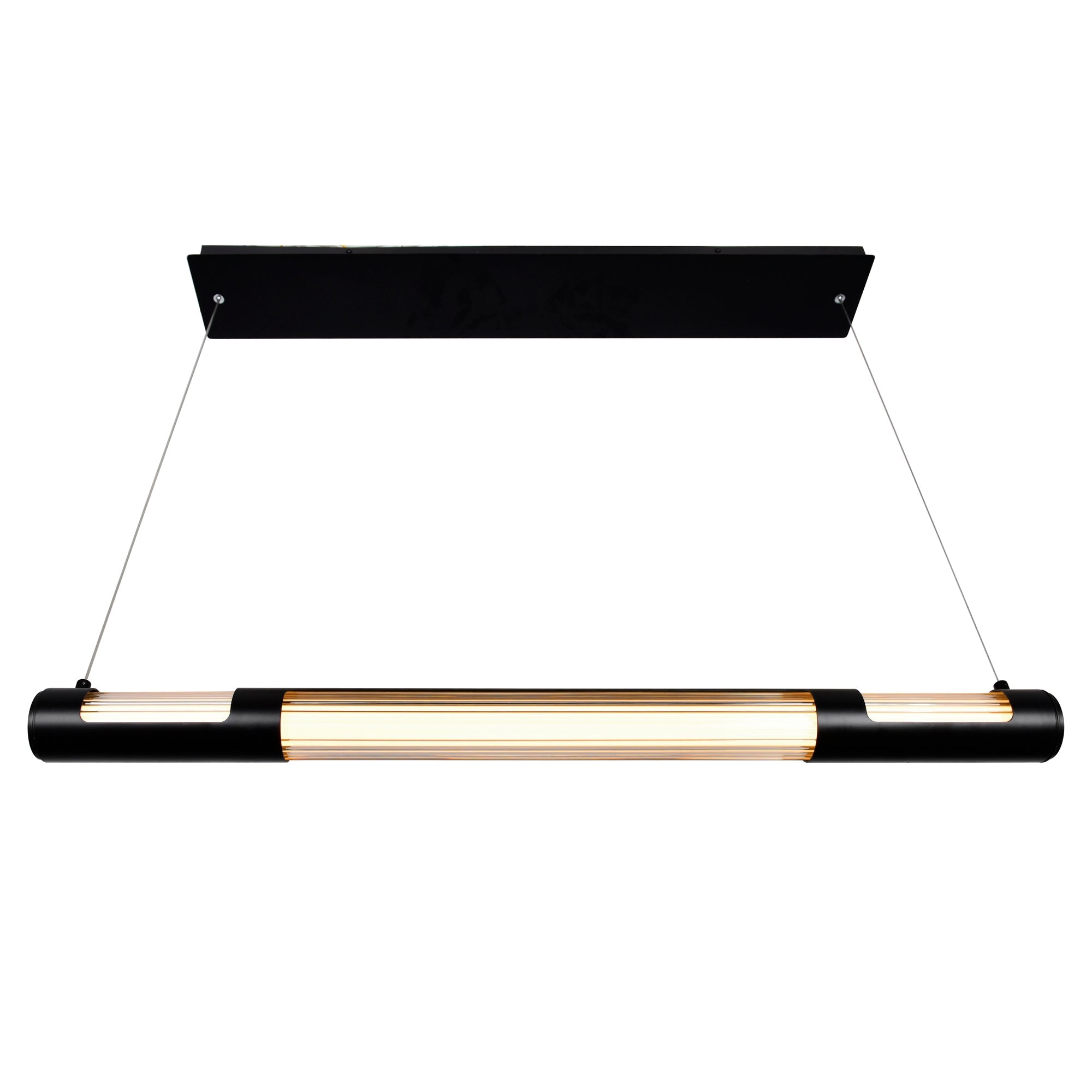 Neva Integrated LED 36in Black Chandelier - CWI Lighting