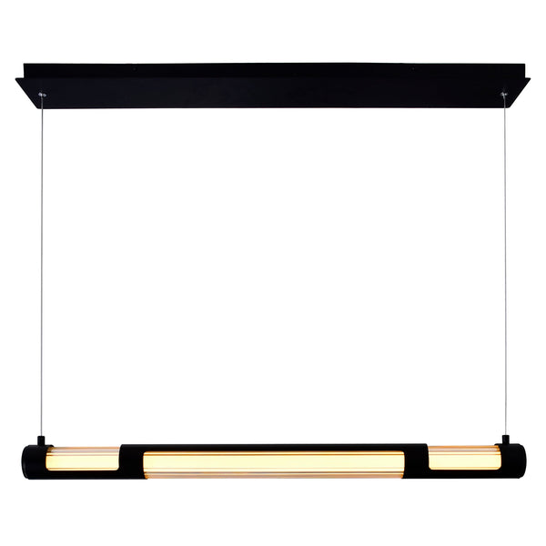 Neva Integrated LED 36in Black Chandelier - CWI Lighting