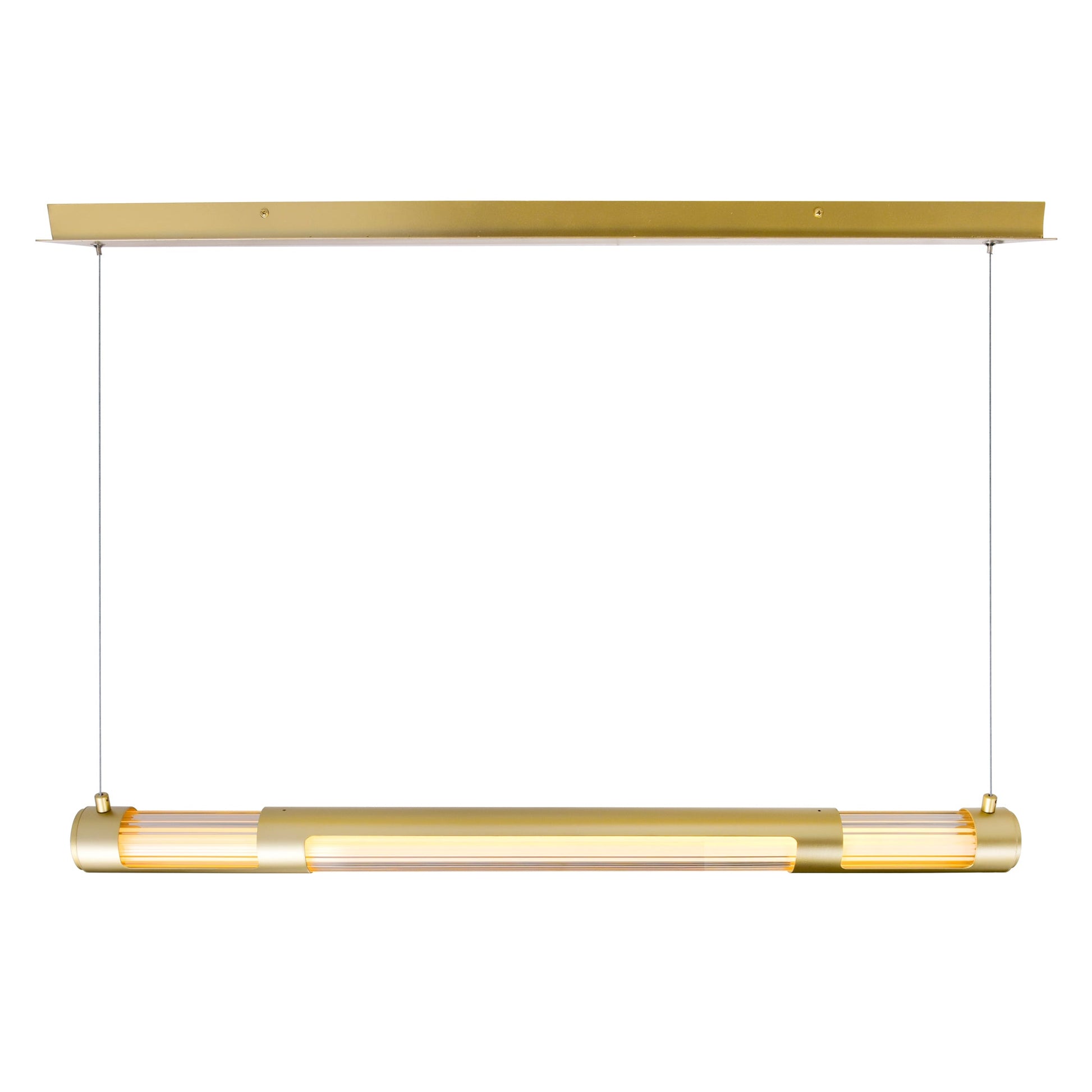 Neva Integrated LED 36in Satin Gold Chandelier - CWI Lighting