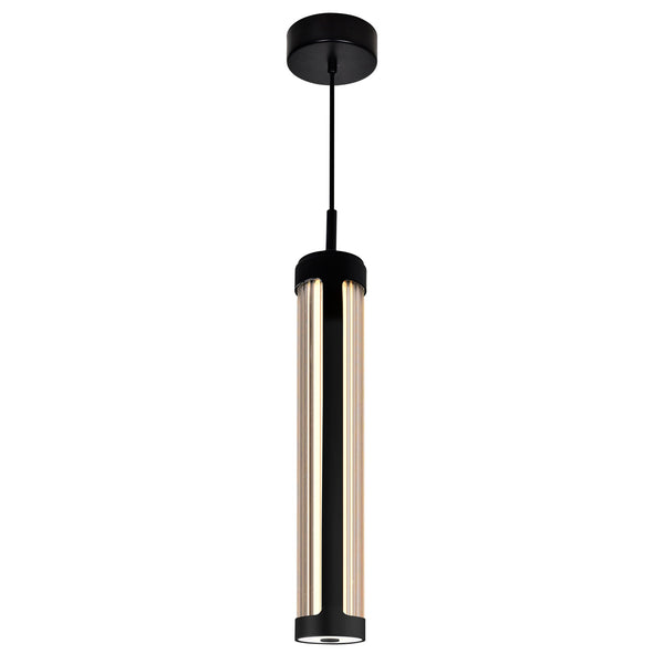 Neva Integrated LED 3in Black Pendant - CWI Lighting