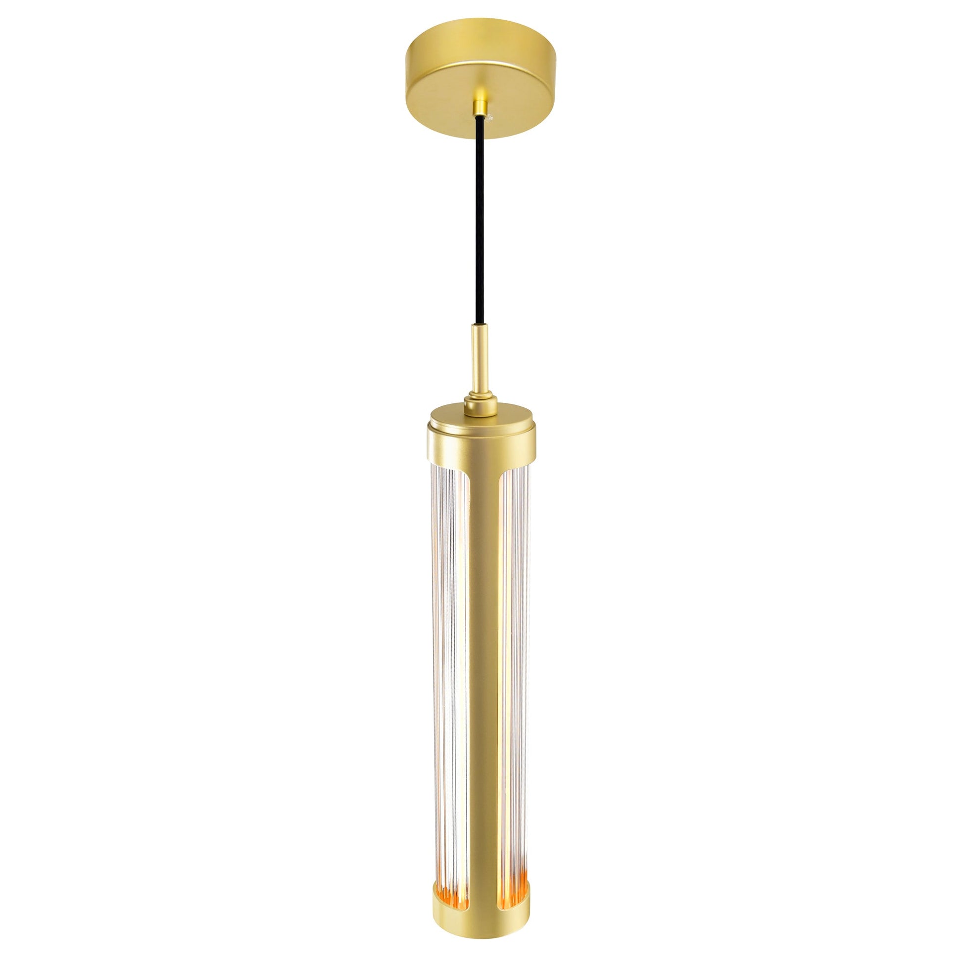 Neva Integrated LED 3in Satin Gold Pendant - CWI Lighting