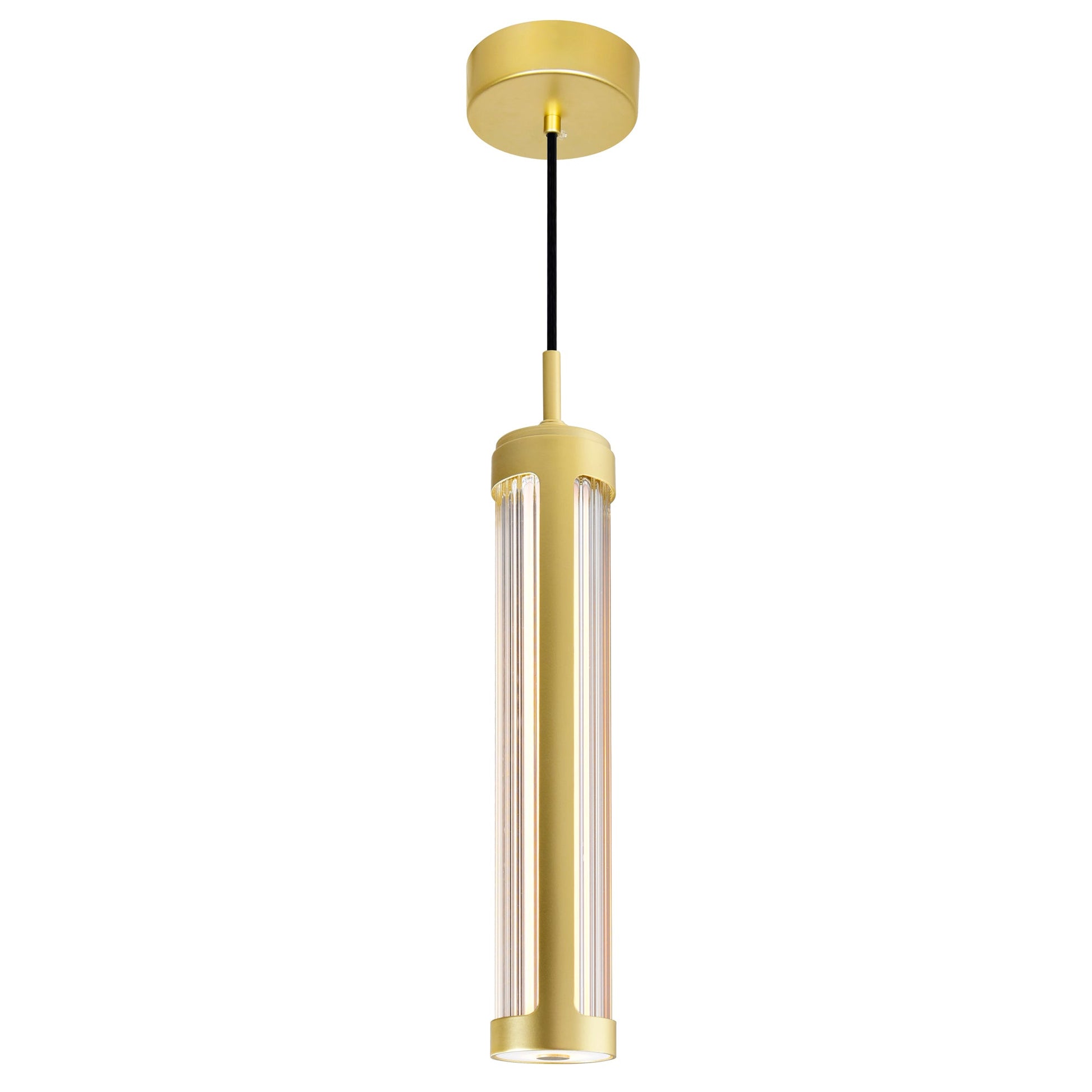 Neva Integrated LED 3in Satin Gold Pendant - CWI Lighting