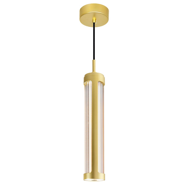 Neva Integrated LED 3in Satin Gold Pendant - CWI Lighting