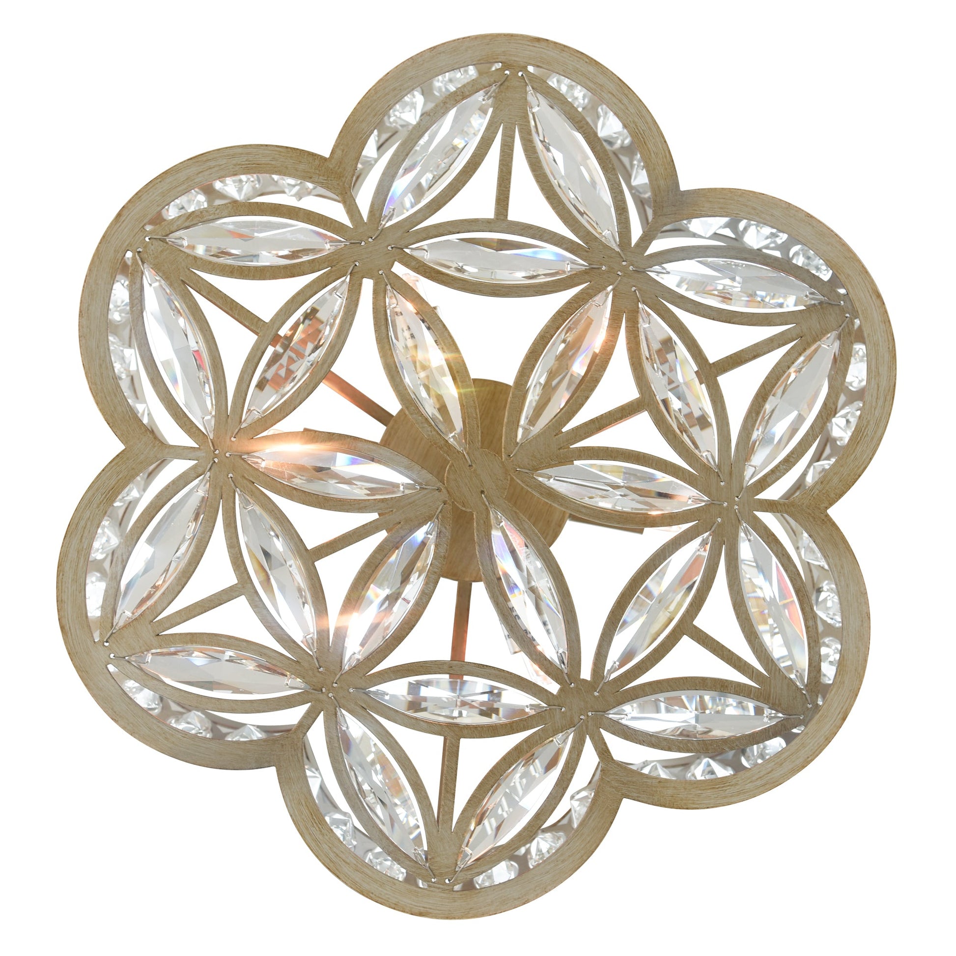Nova 6 Light 16in Champagne Chandelier - CWI Lighting