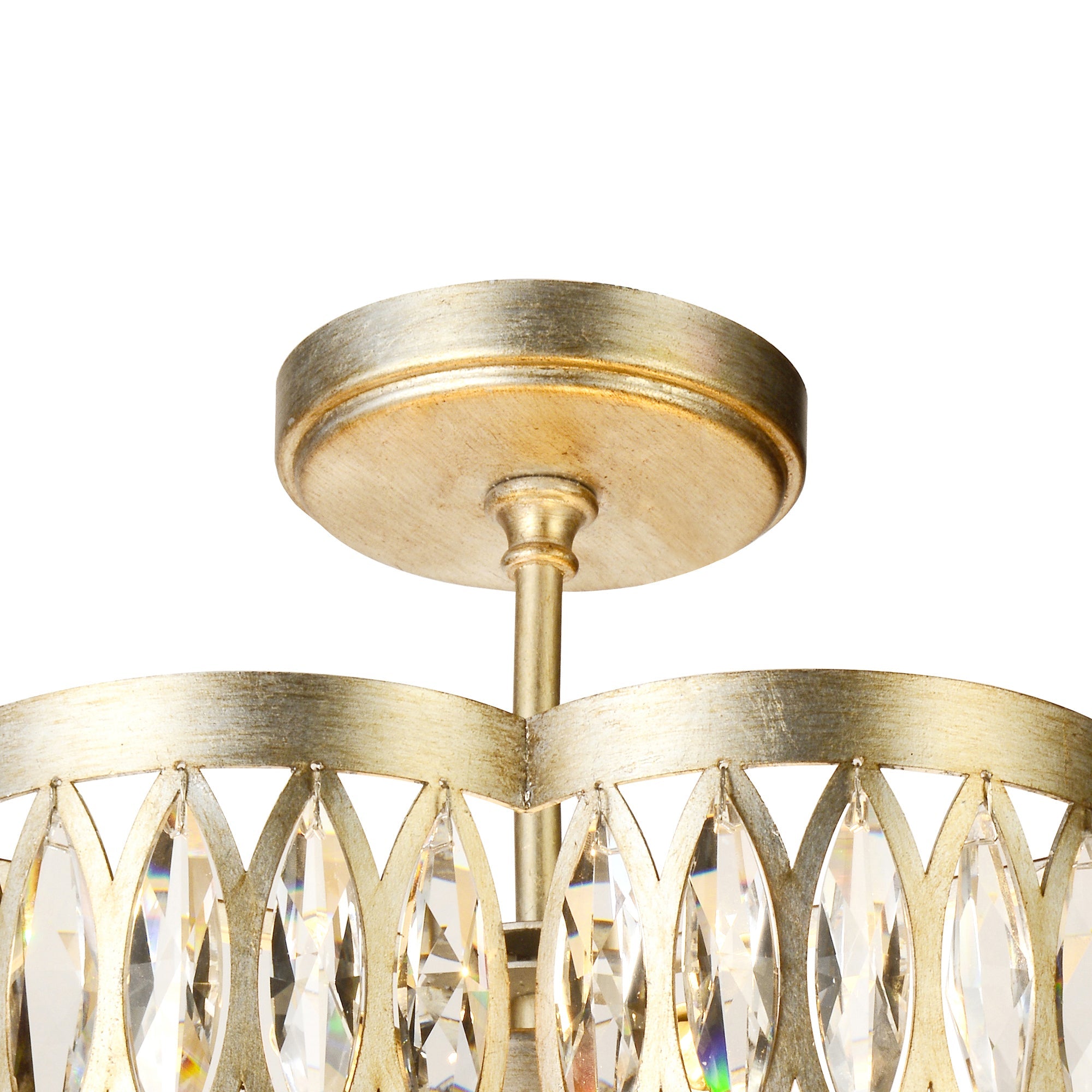 Nova 6 Light 16in Champagne Chandelier - CWI Lighting