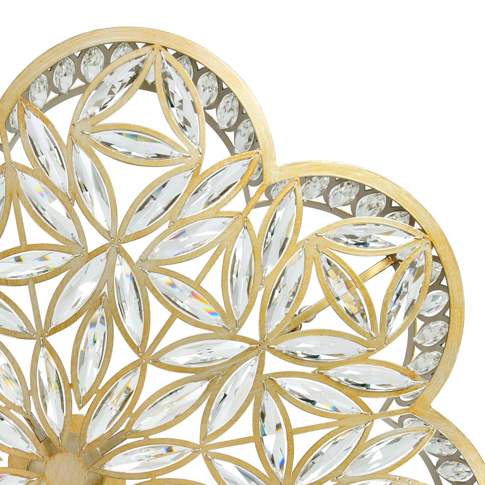 Nova 6 Light 16in Champagne Chandelier - CWI Lighting