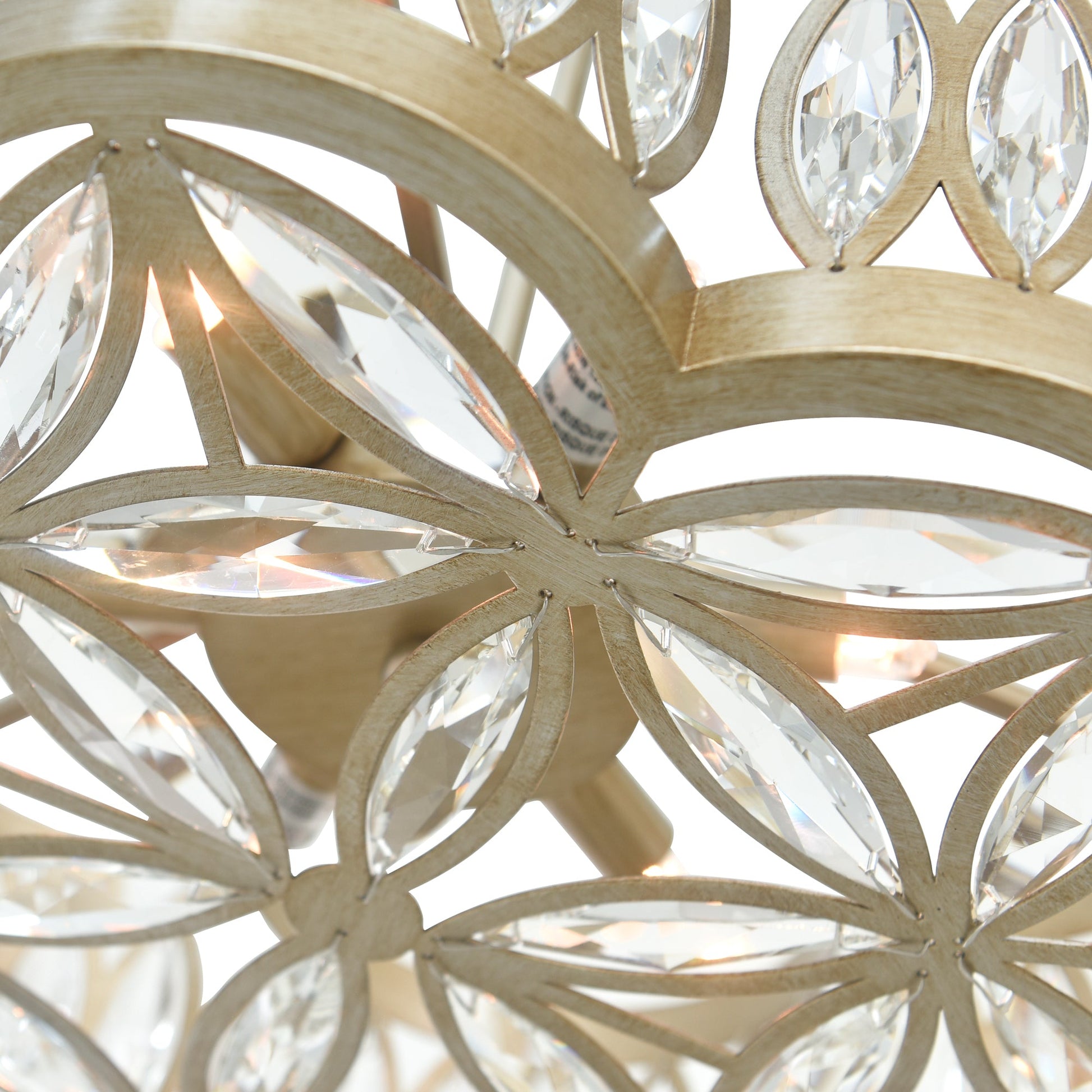 Nova 6 Light 16in Champagne Chandelier - CWI Lighting
