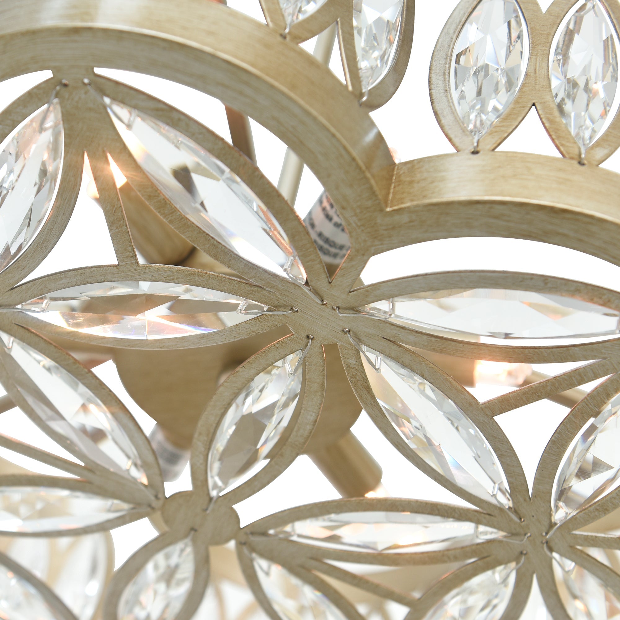 Nova 6 Light 16in Champagne Chandelier - CWI Lighting
