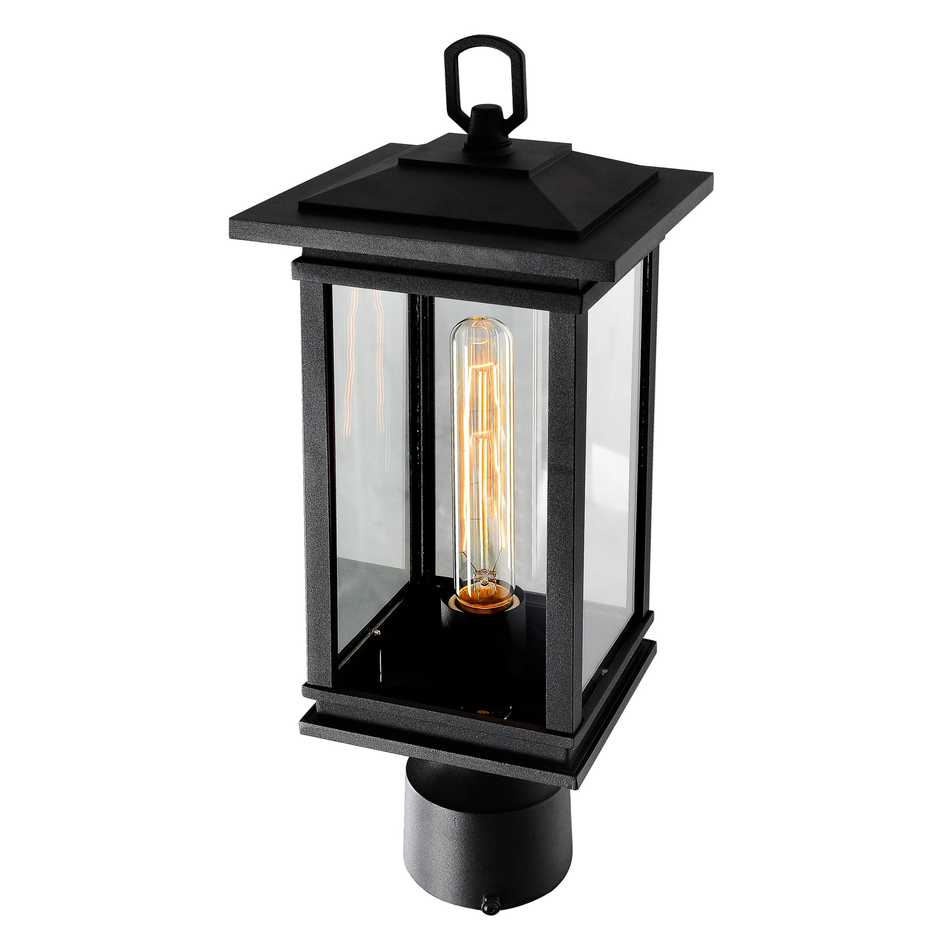 Oakwood 1 Light Outdoor Black Lantern Head - CWI Lighting
