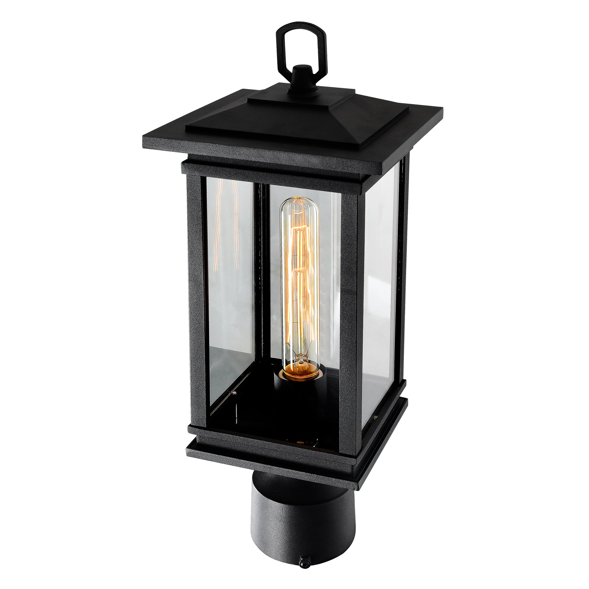 Oakwood 1 Light Outdoor Black Lantern Head - CWI Lighting