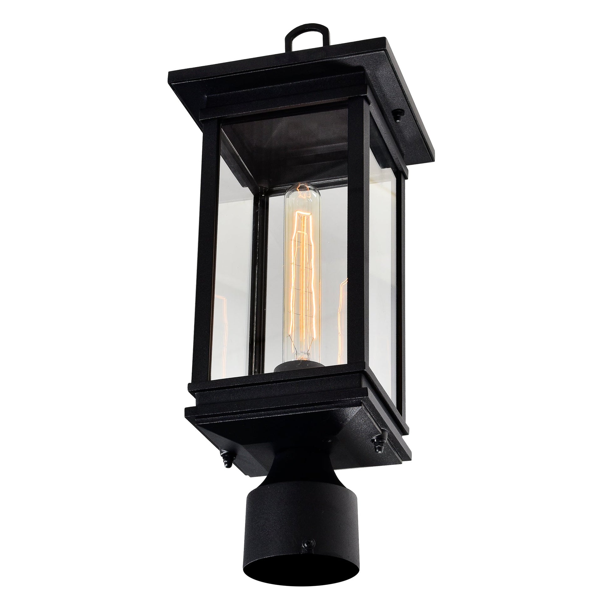 Oakwood 1 Light Outdoor Black Lantern Head - CWI Lighting
