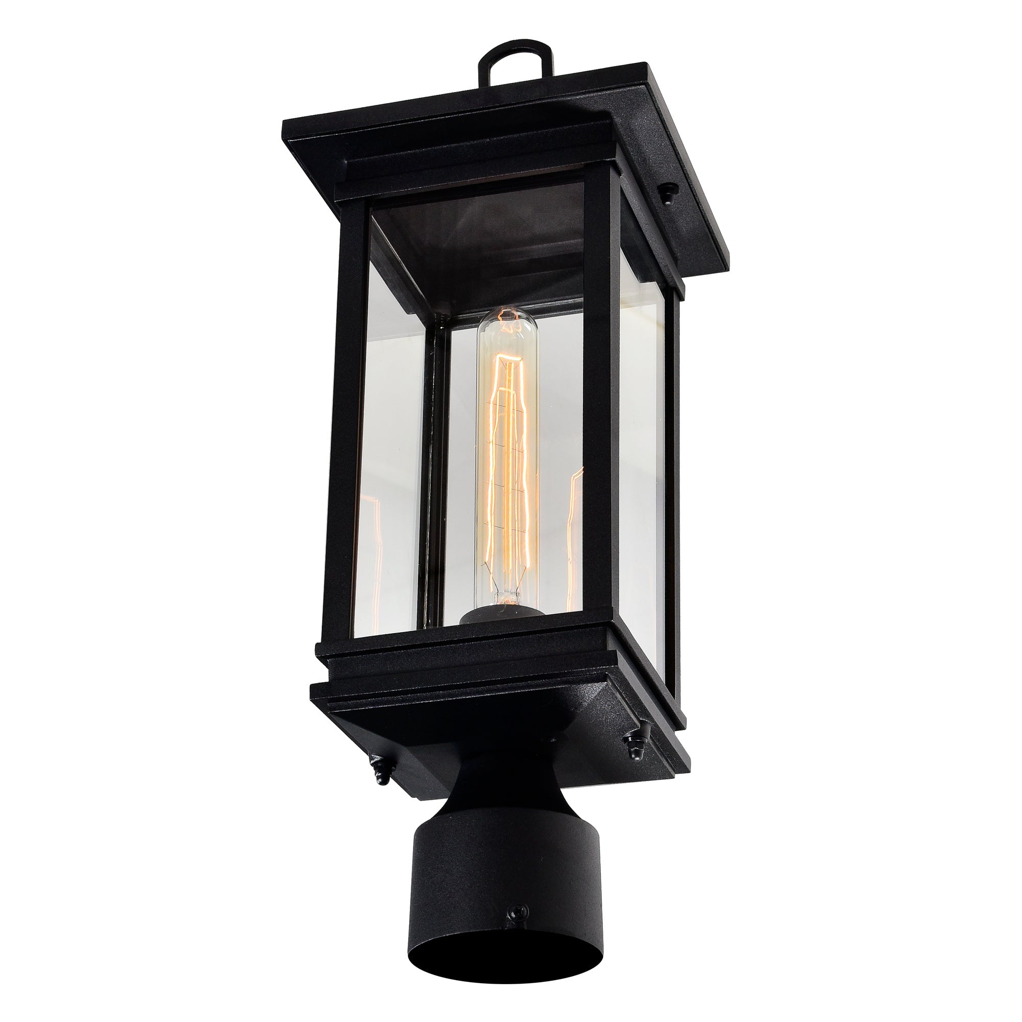 Oakwood 1 Light Outdoor Black Lantern Head - CWI Lighting