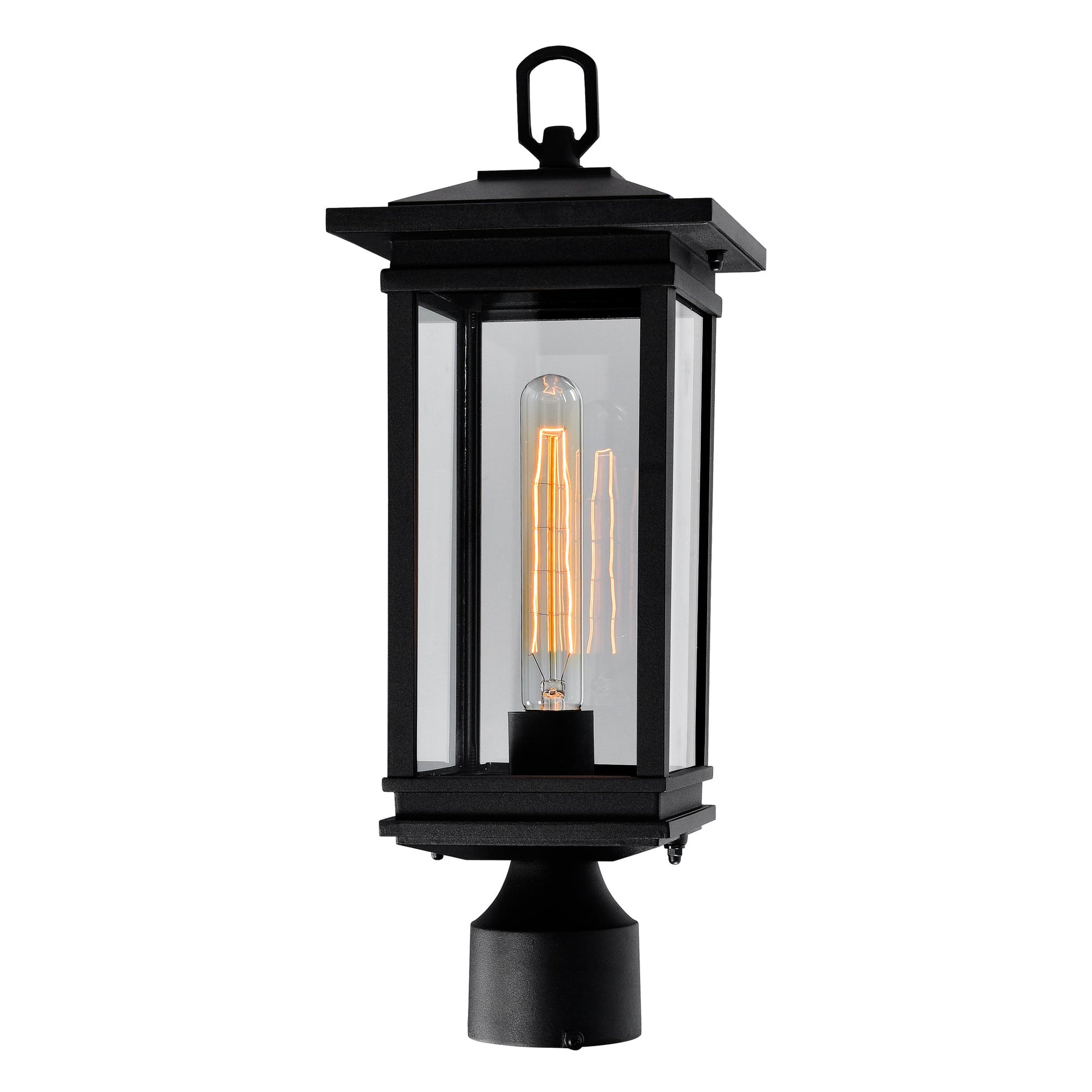 Oakwood 1 Light Outdoor Black Lantern Head - CWI Lighting