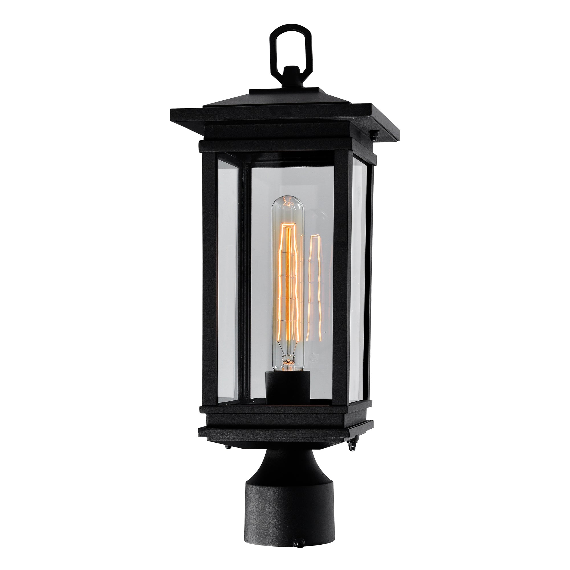Oakwood 1 Light Outdoor Black Lantern Head - CWI Lighting