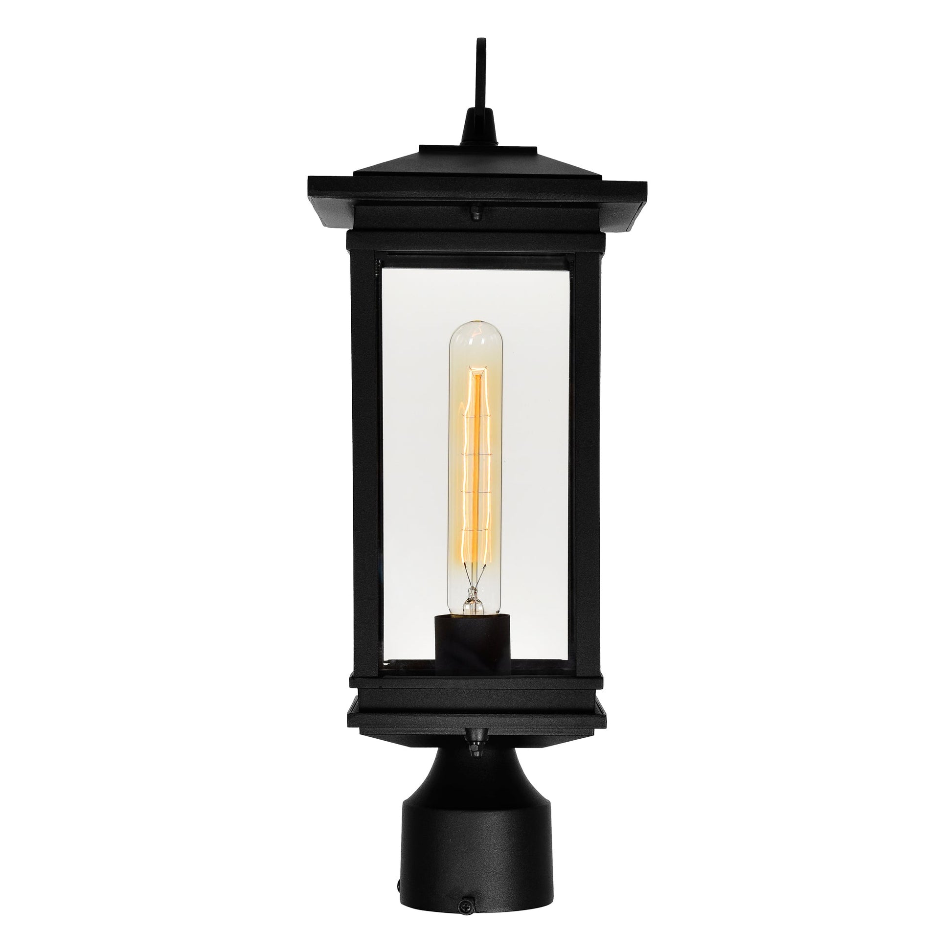 Oakwood 1 Light Outdoor Black Lantern Head - CWI Lighting