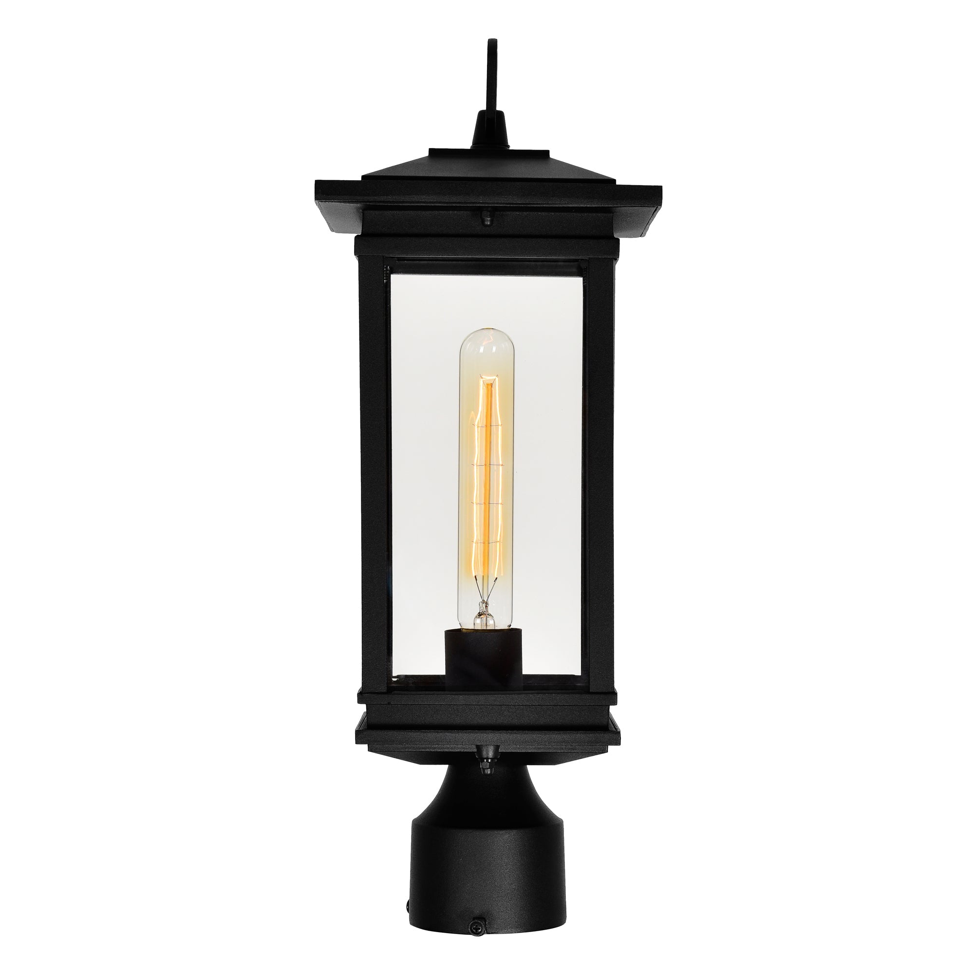 Oakwood 1 Light Outdoor Black Lantern Head - CWI Lighting