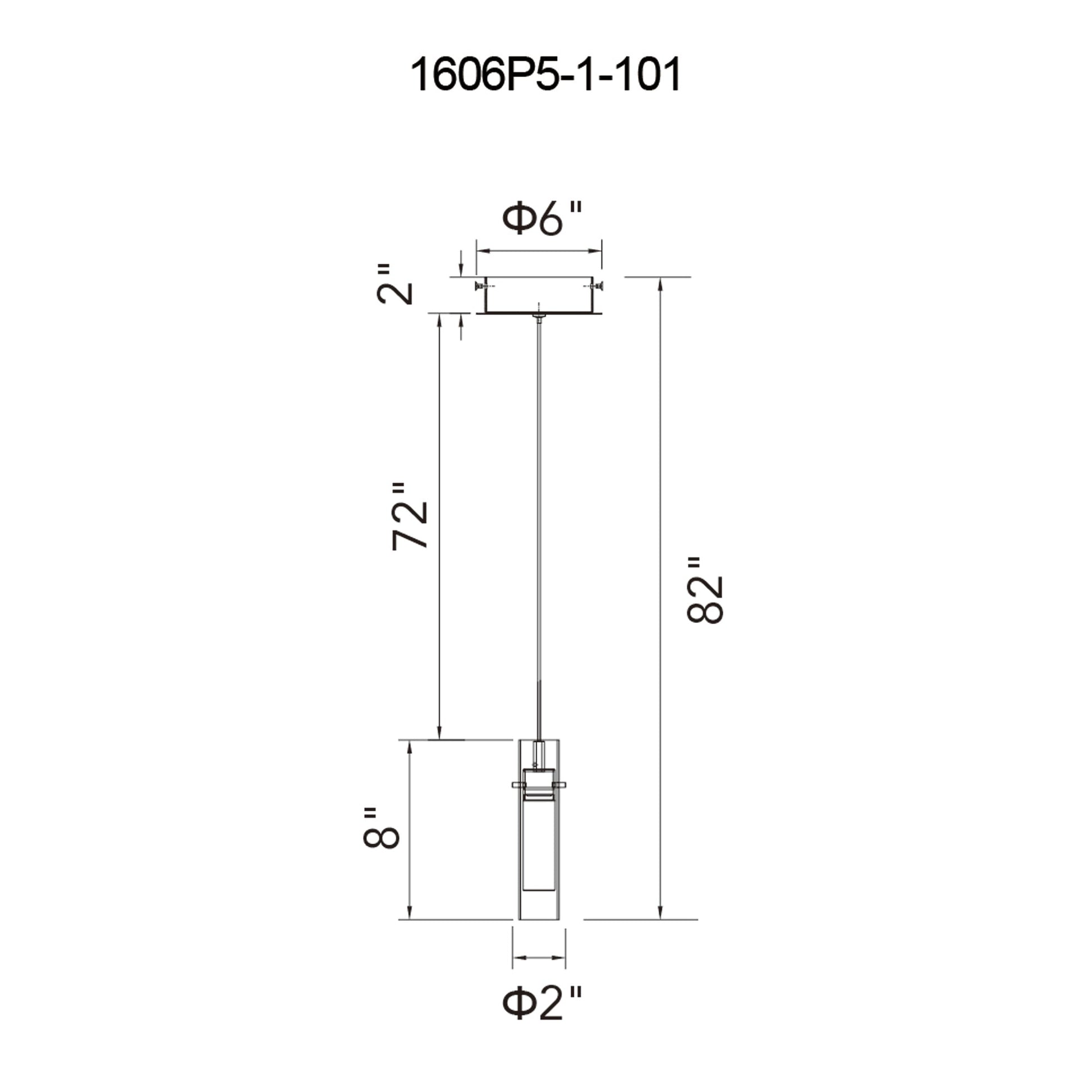 Olinda Integrated LED 5in Black Mini Pendant - CWI Lighting