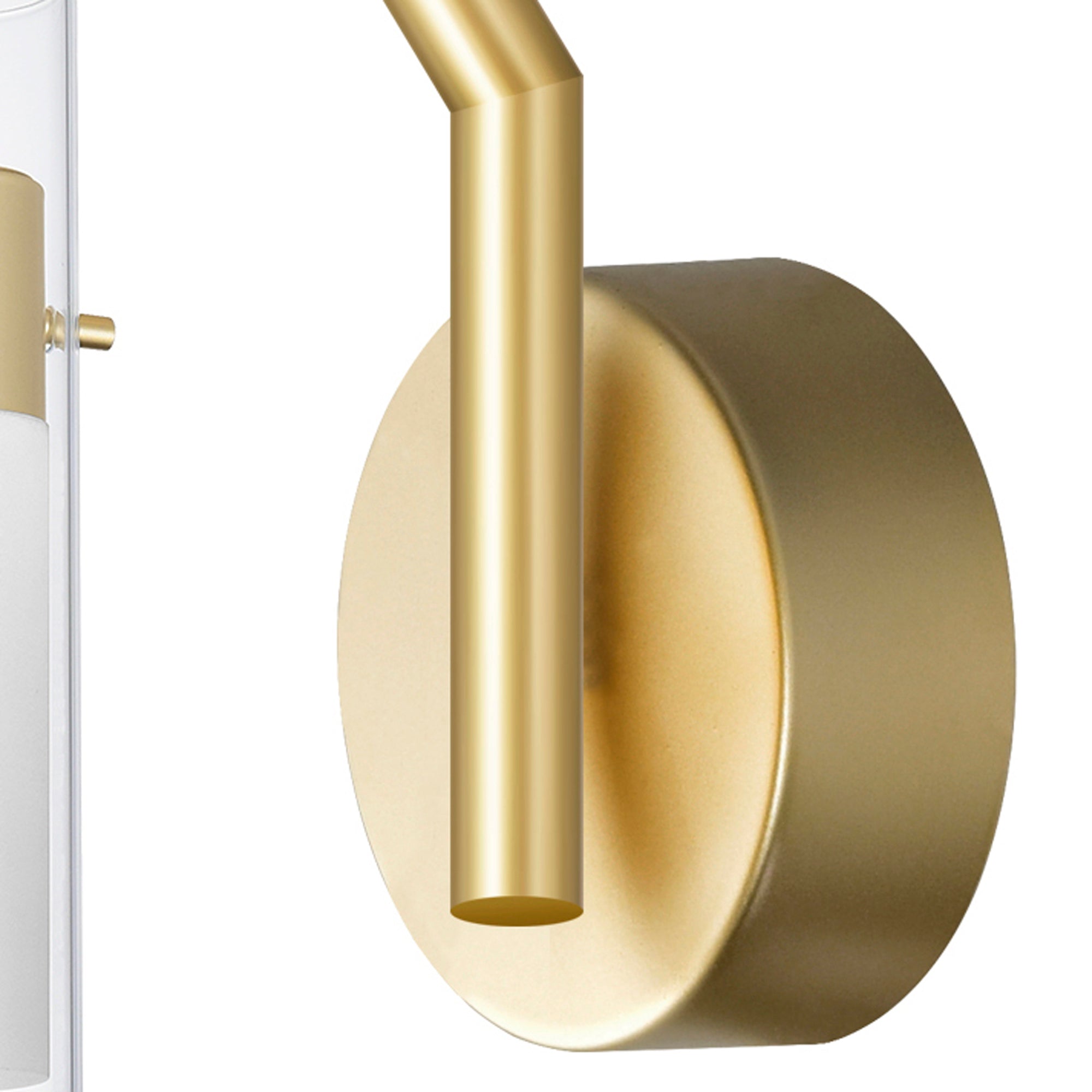 Olinda Integrated LED 5in Satin Gold Wall Light - CWI Lighting