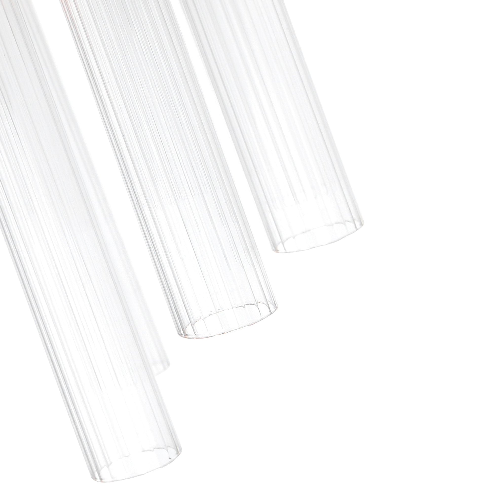 Orgue 123 Light 32in Satin Gold Chandelier - CWI Lighting