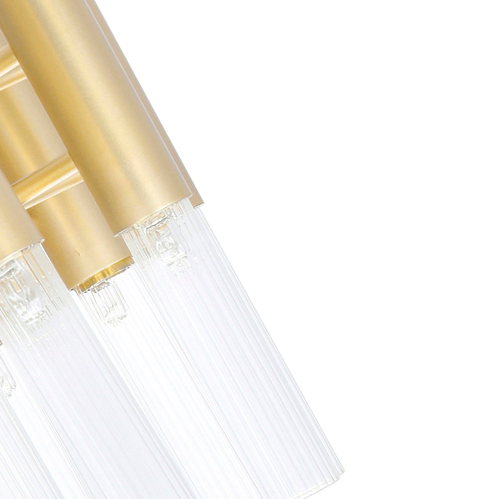 Orgue 6 Light 5in Satin Gold Sconce - CWI Lighting