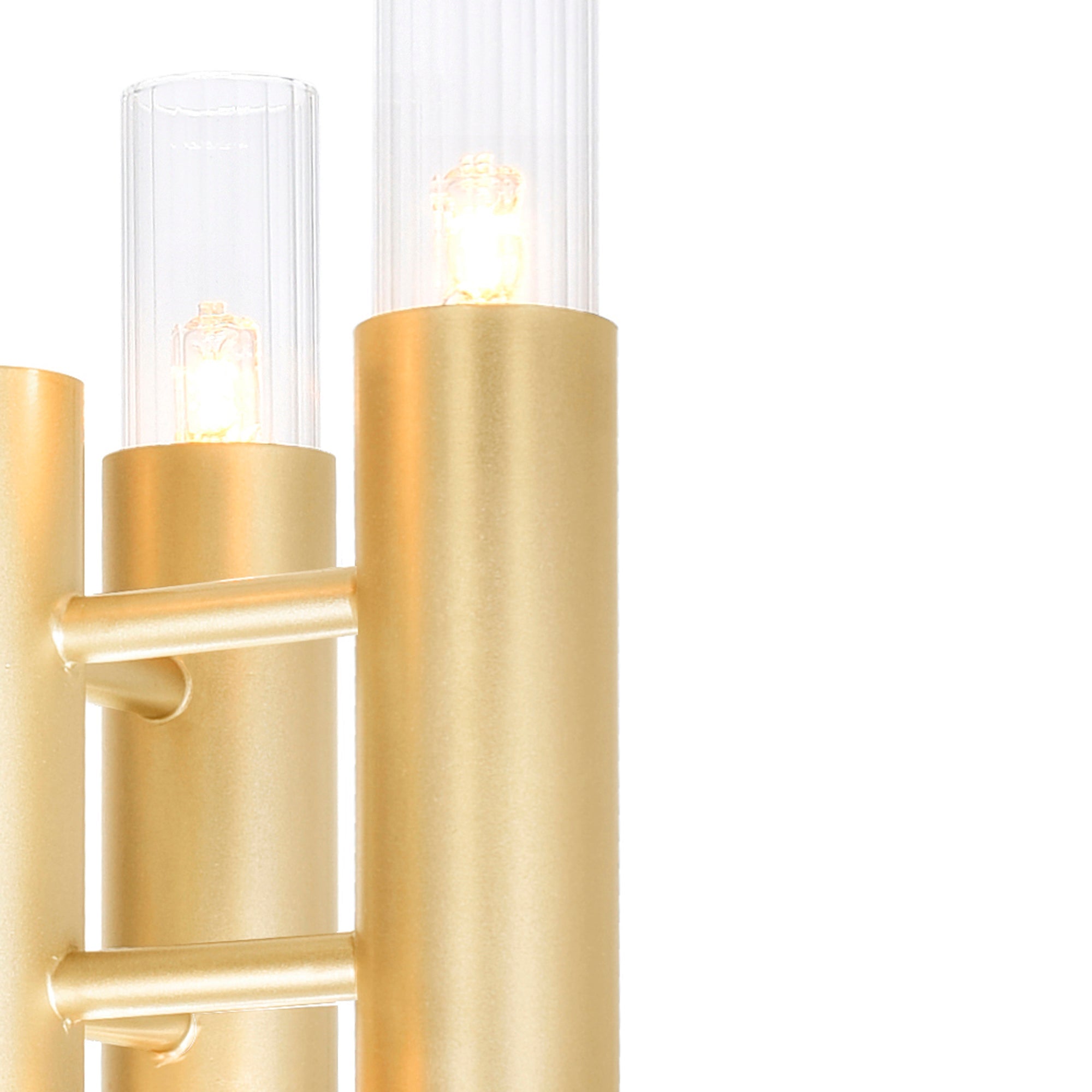 Orgue 6 Light 5in Satin Gold Sconce - CWI Lighting