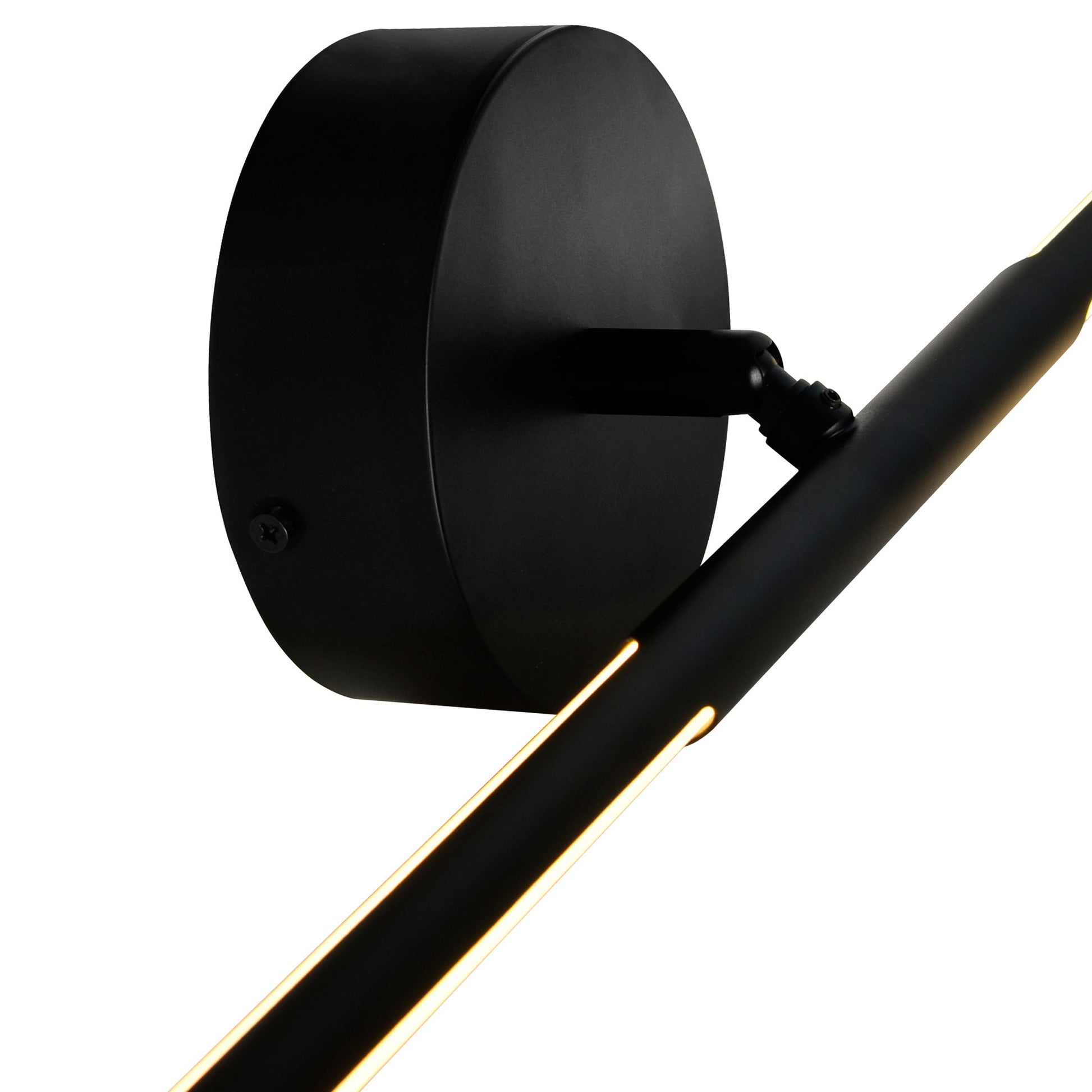 Oskil Integrated LED 24in Black Vanity Light - CWI Lighting