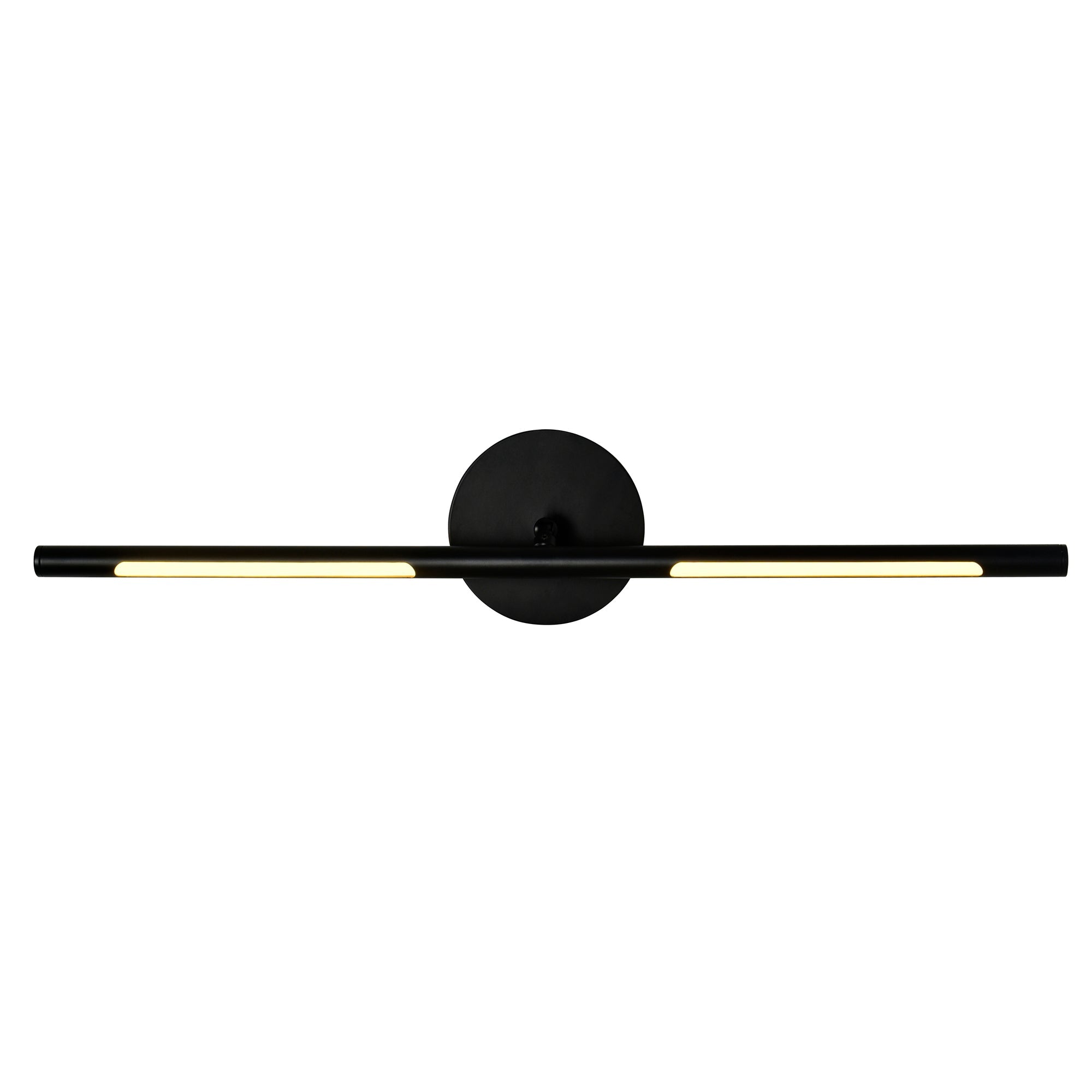 Oskil Integrated LED 24in Black Vanity Light - CWI Lighting