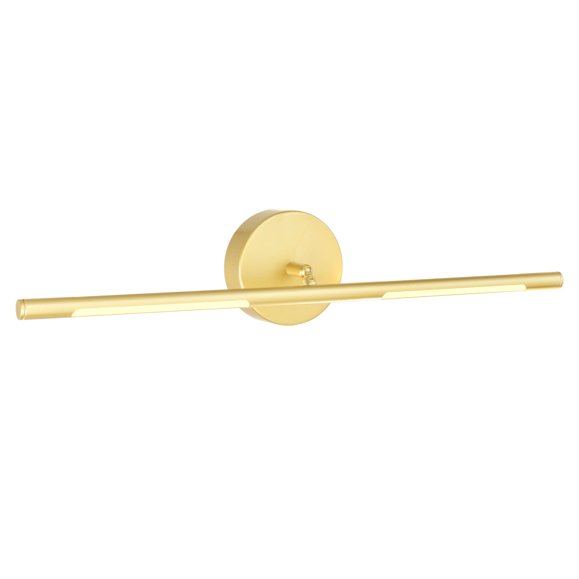 Oskil Integrated LED 24in Satin Gold Vanity Light - CWI Lighting
