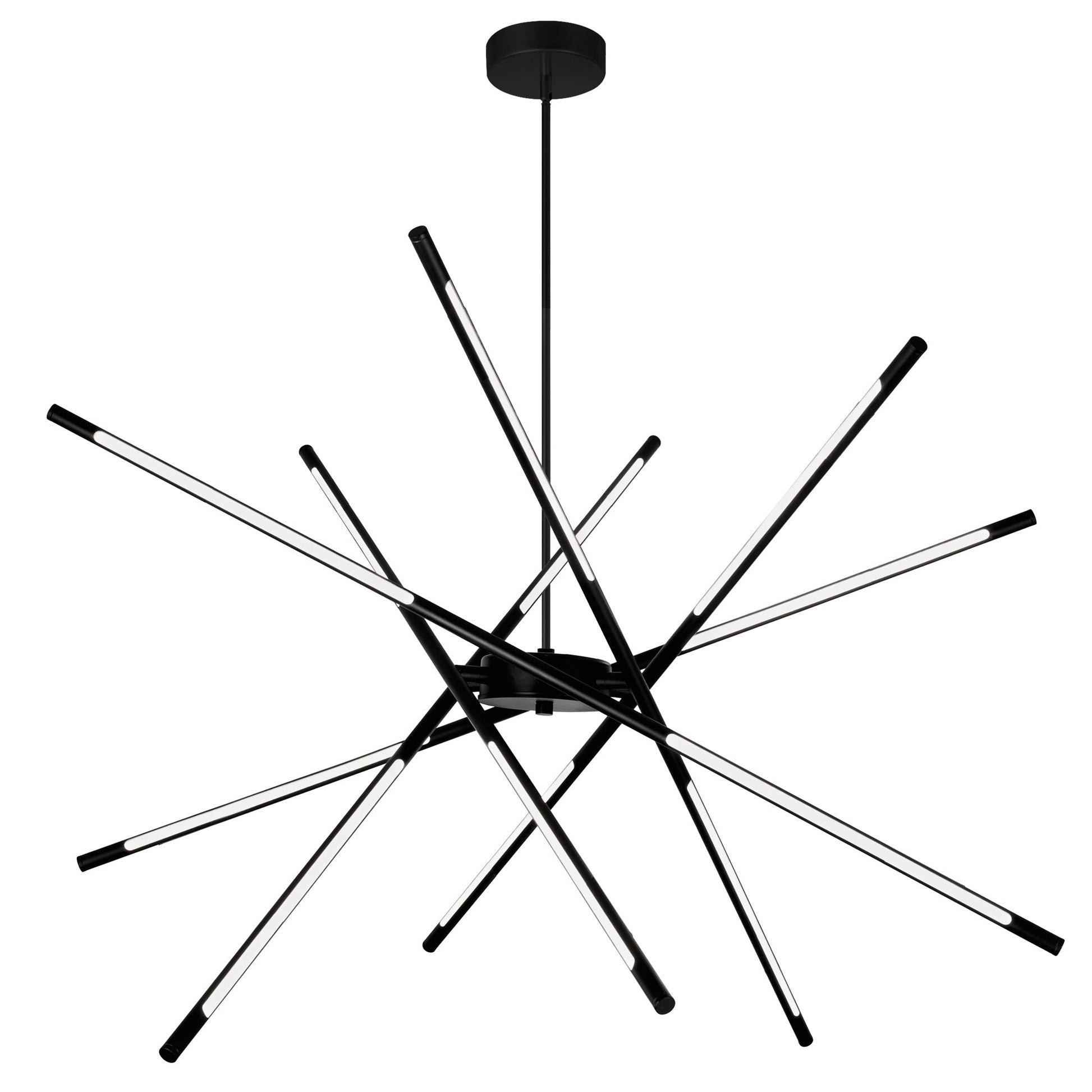 Oskil Integrated LED 43in Black Chandelier - CWI Lighting