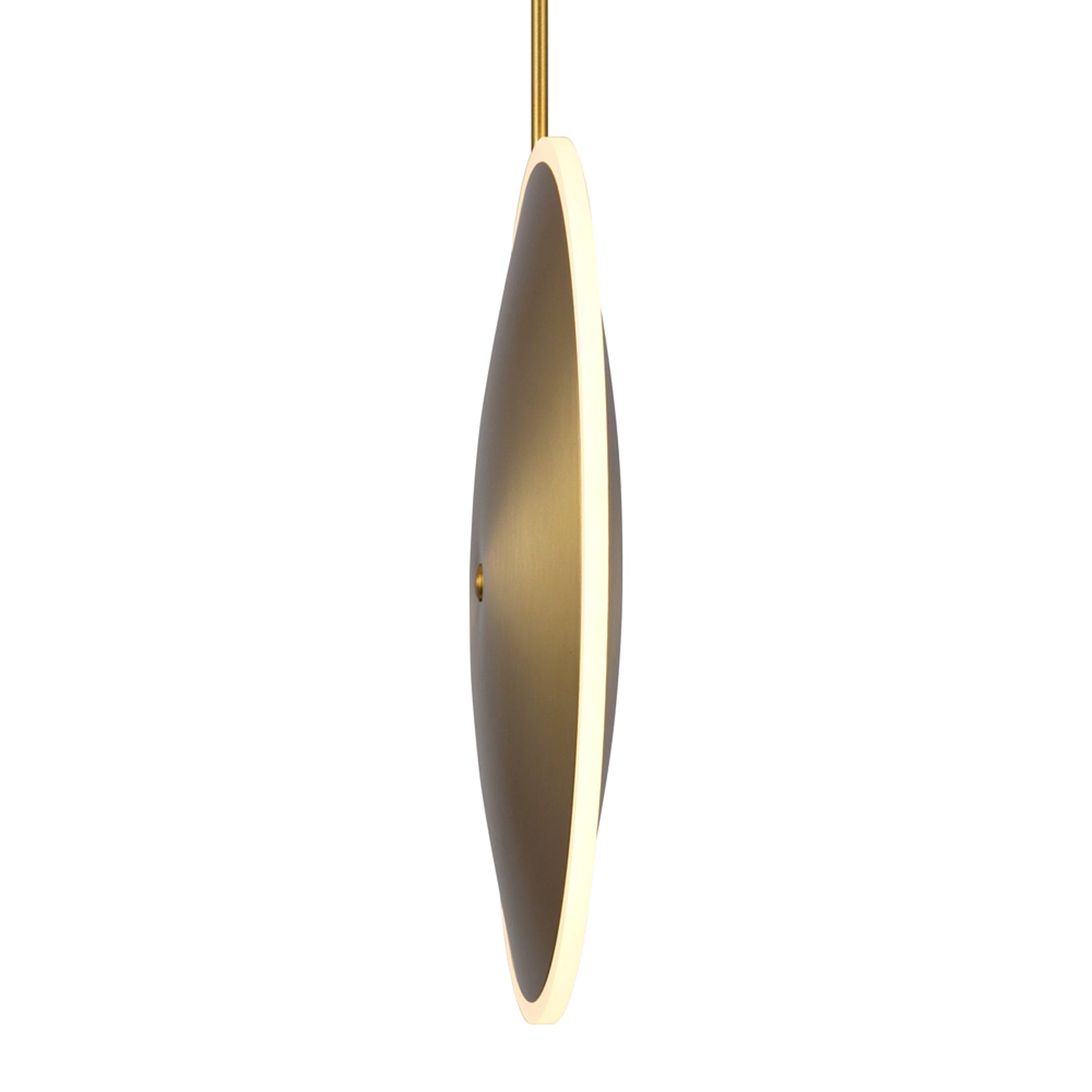 Ovni LED Mini Pendant With Brass Finish - CWI Lighting