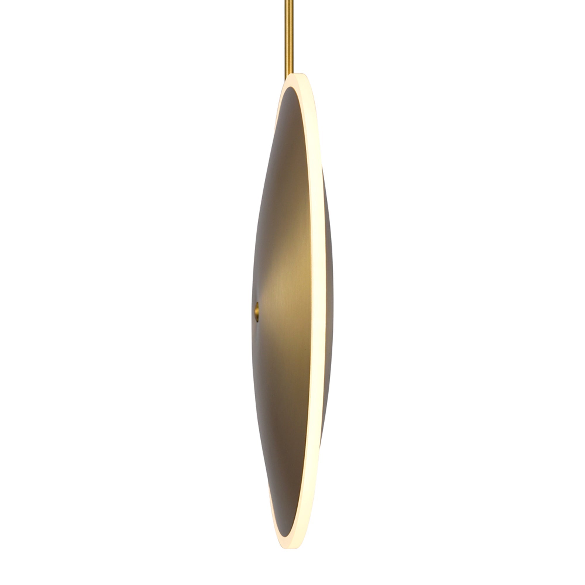 Ovni LED Mini Pendant With Brass Finish - CWI Lighting