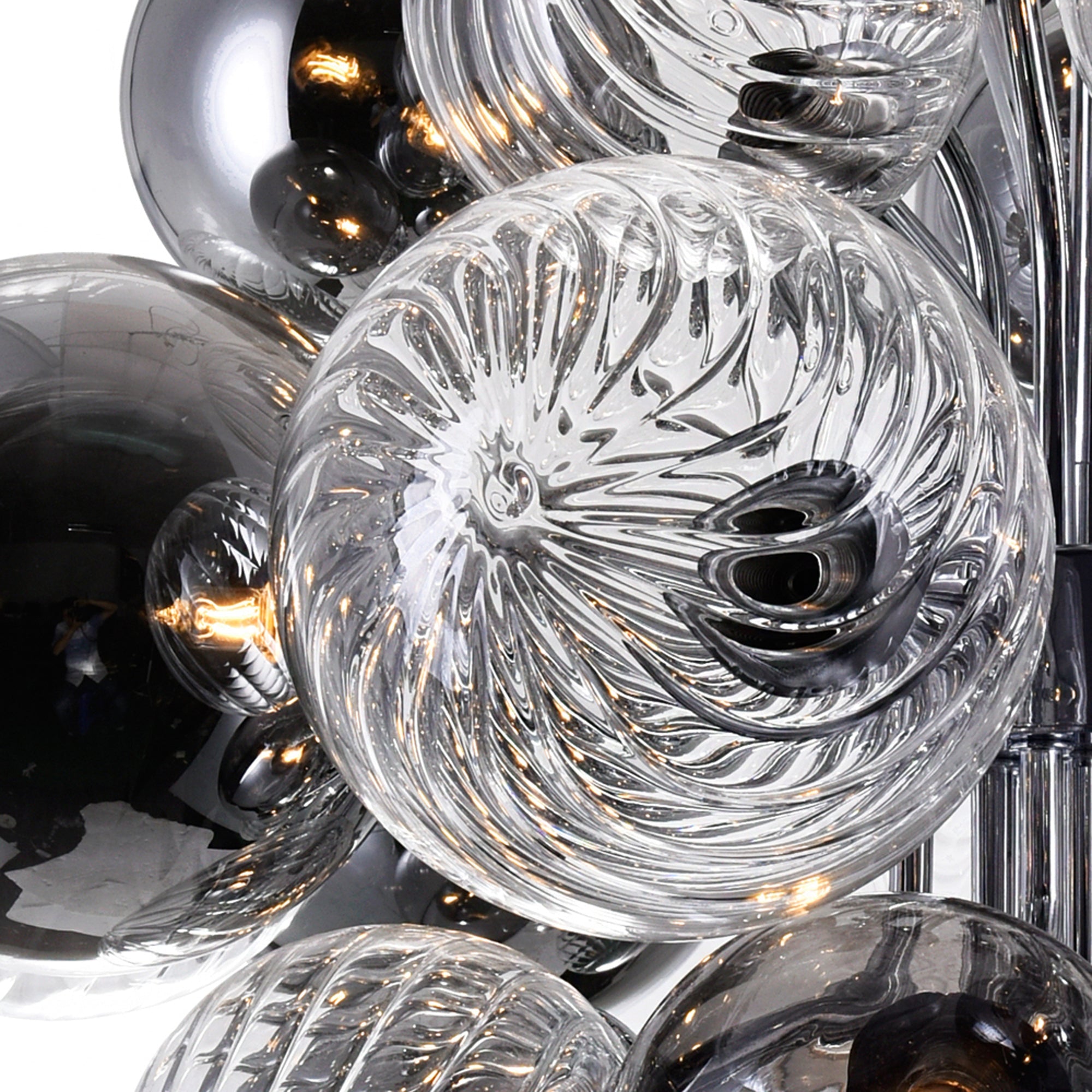 Pallocino 15 Light 25in Chrome Chandelier - CWI Lighting