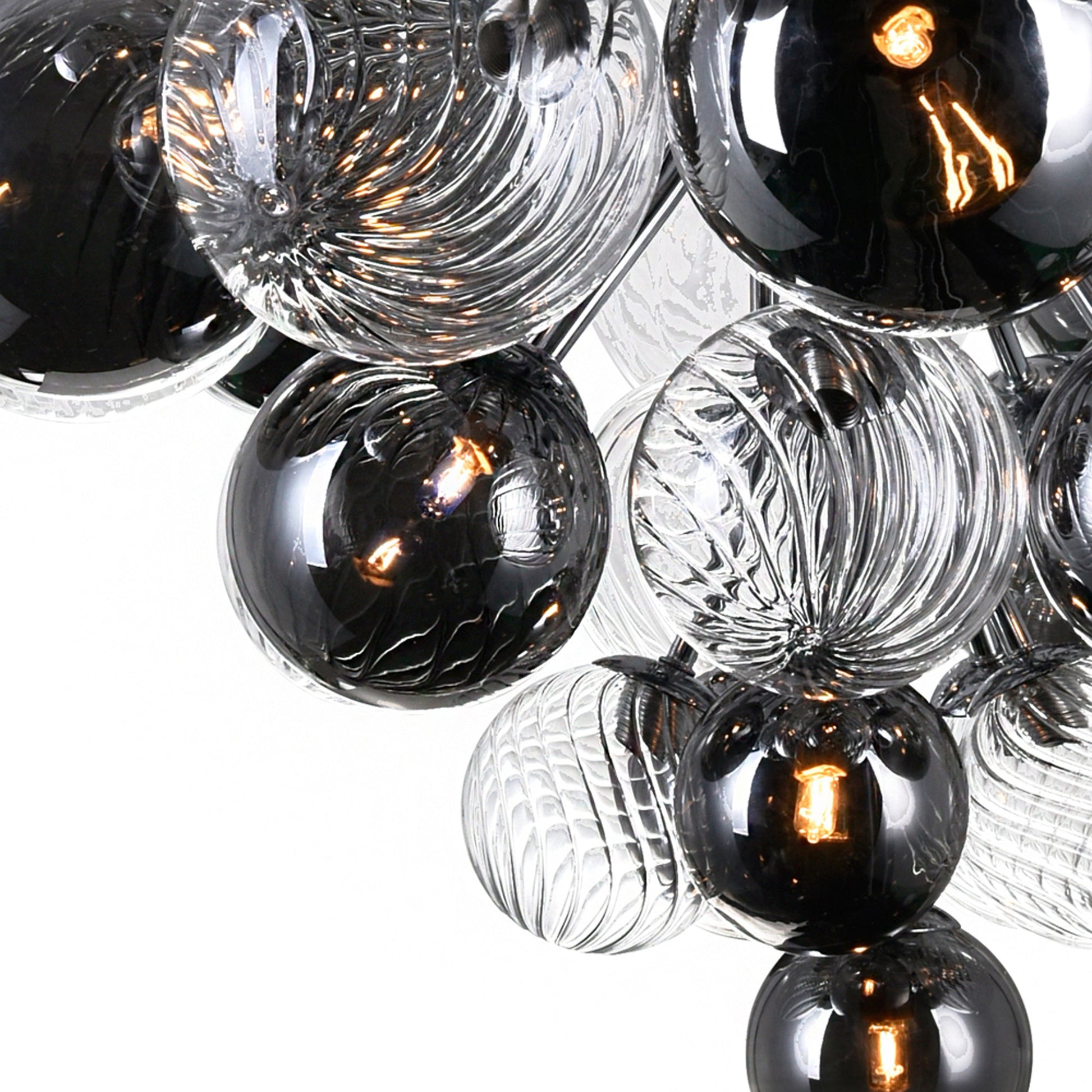 Pallocino 27 Light 36in Chrome Chandelier - CWI Lighting