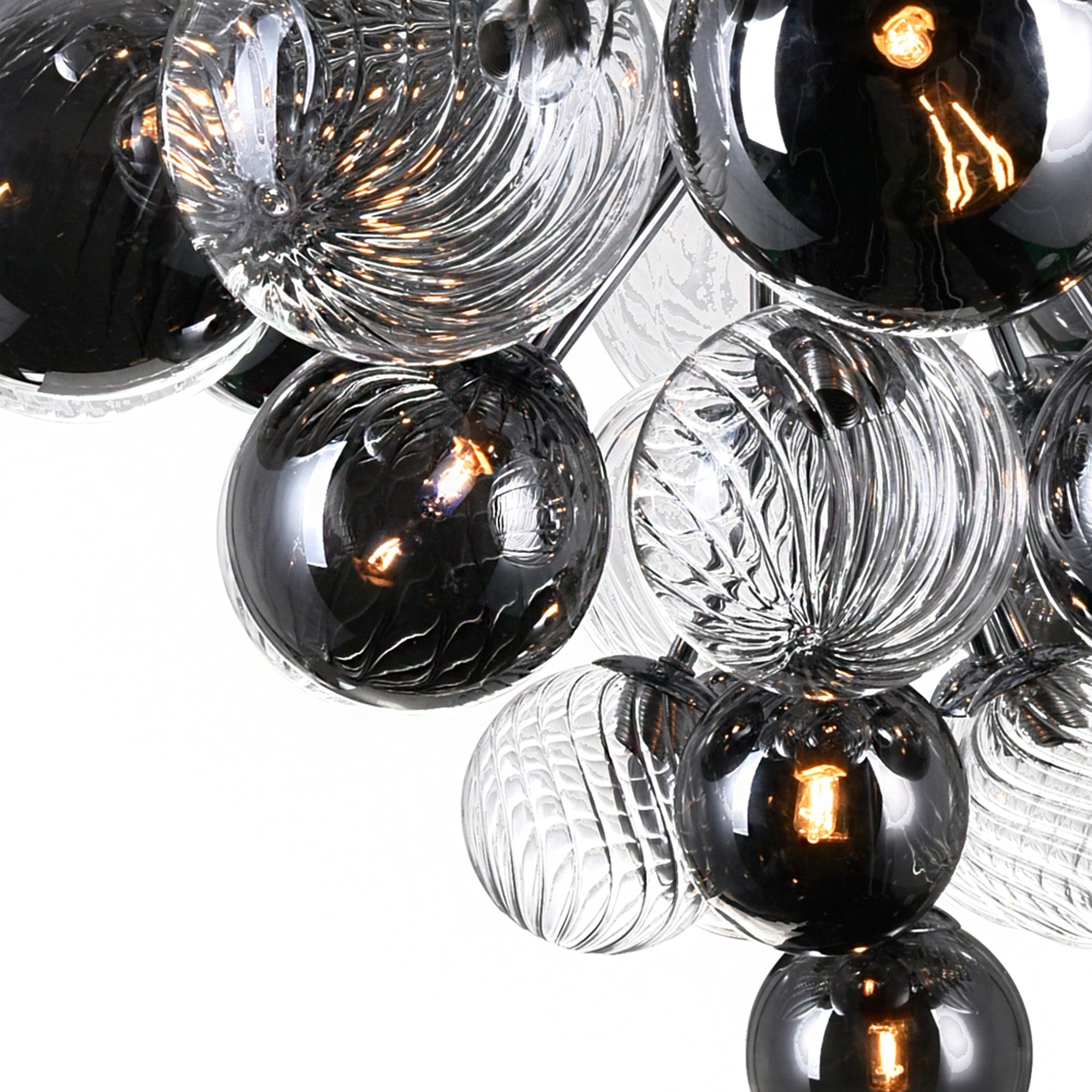 Pallocino 27 Light 36in Chrome Chandelier - CWI Lighting