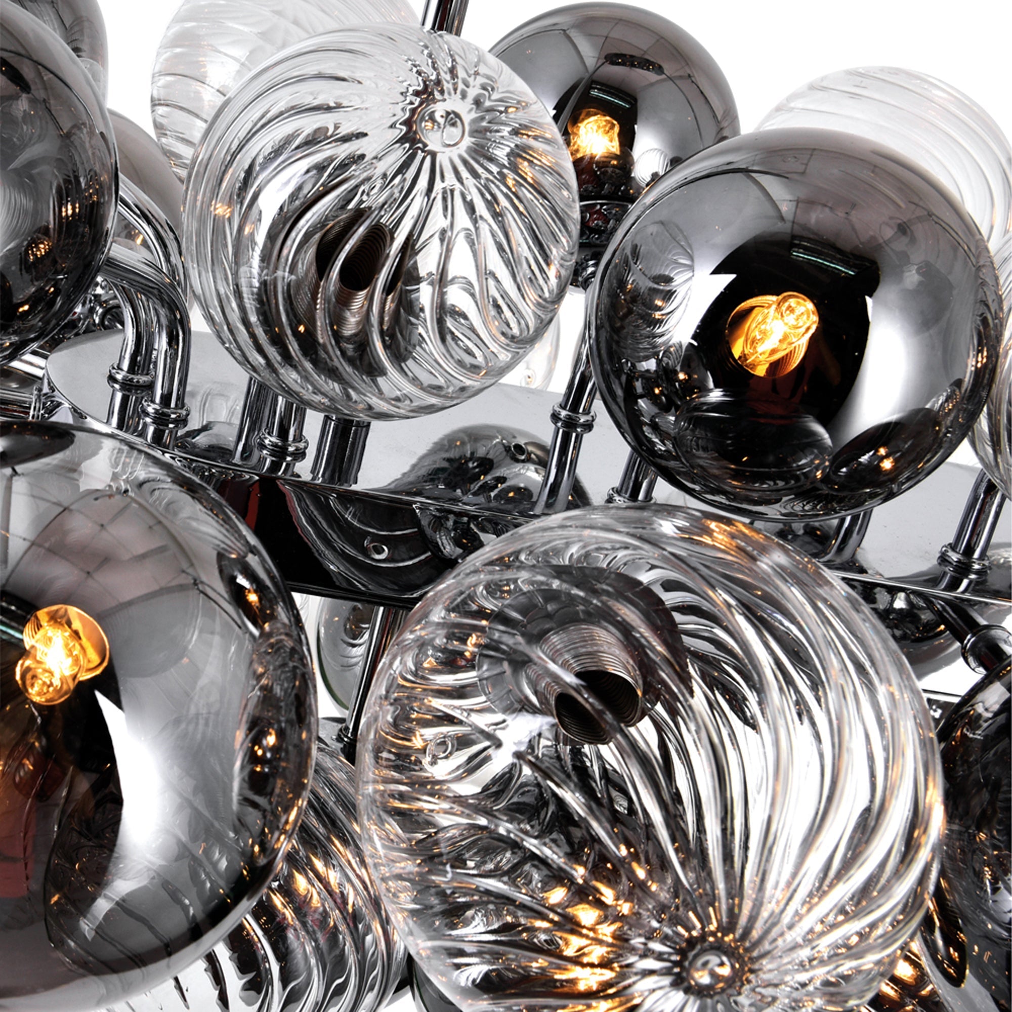 Pallocino 27 Light 39in Chrome Chandelier - CWI Lighting