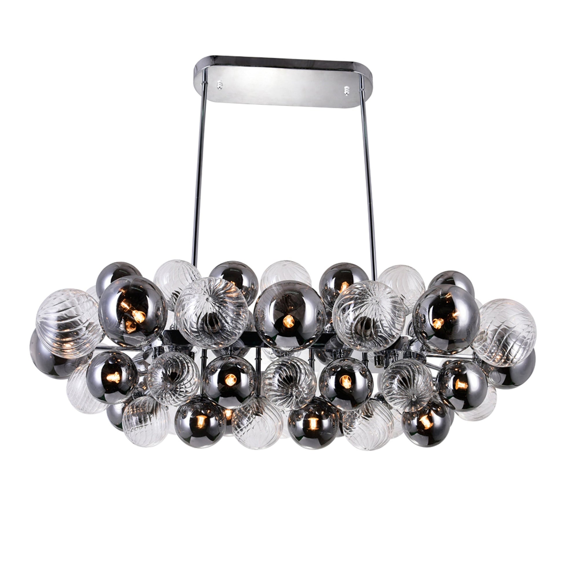 Pallocino 27 Light 39in Chrome Chandelier - CWI Lighting