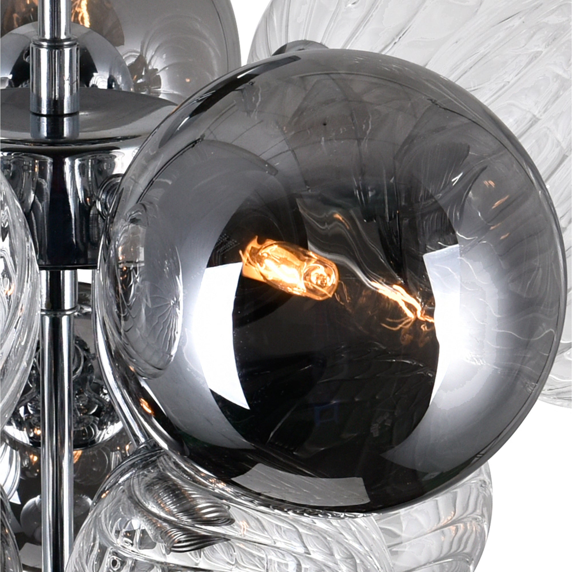 Pallocino 6 Light 16in Chrome Flush Mount - CWI Lighting