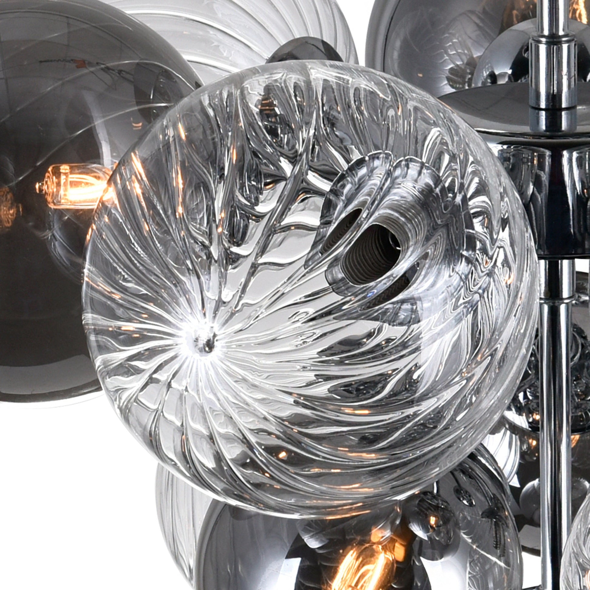 Pallocino 6 Light 16in Chrome Flush Mount - CWI Lighting