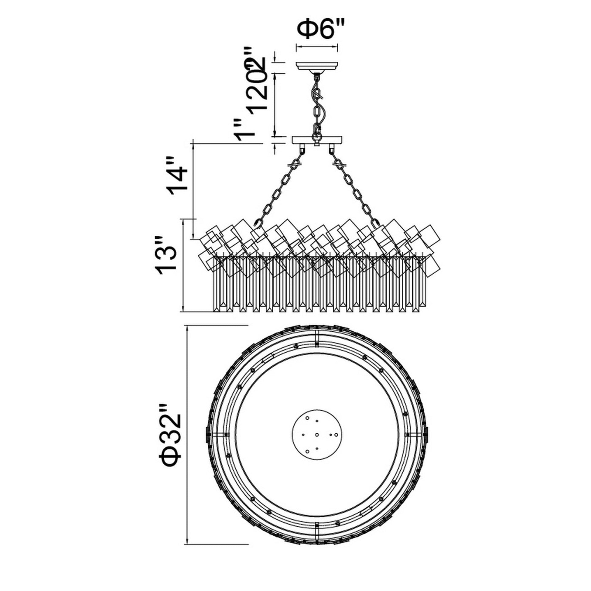 Panache 8 Light Down Chandelier With Medallion Gold Finish - CWI Lighting