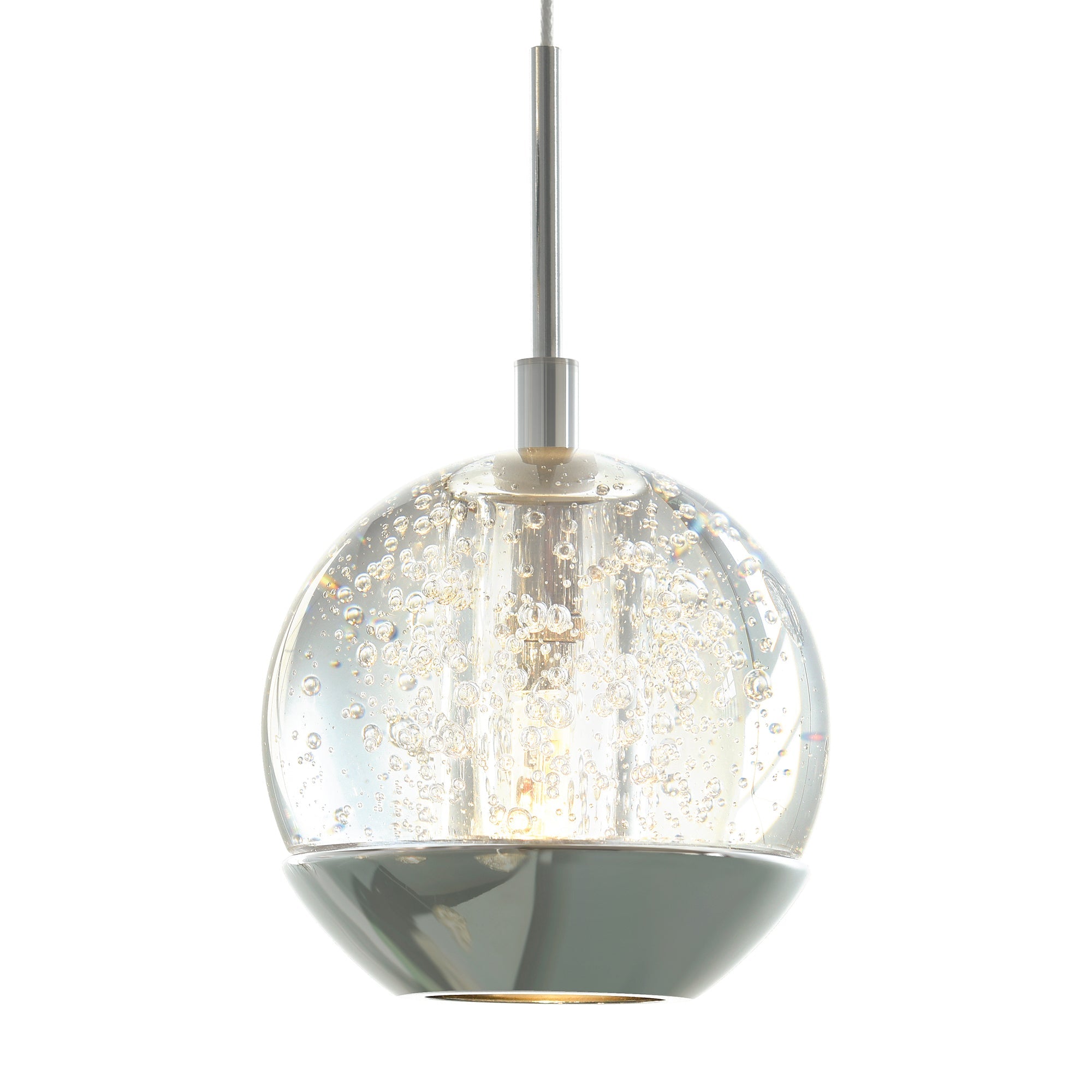 Perrier 1 Light 5in Chrome Down Mini Pendant - CWI Lighting