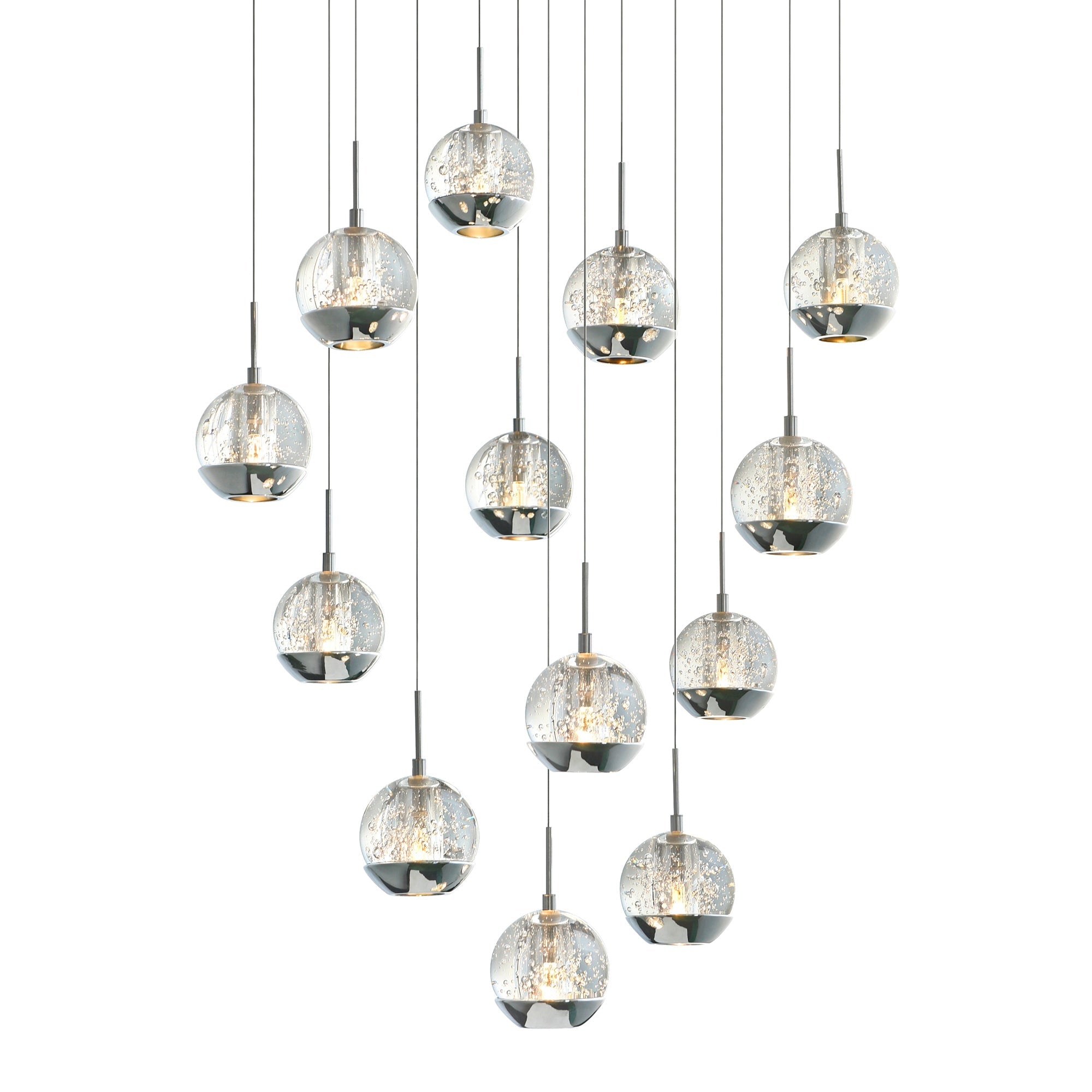 Perrier 13 Light 24in Chrome Multi Light Pendant - CWI Lighting