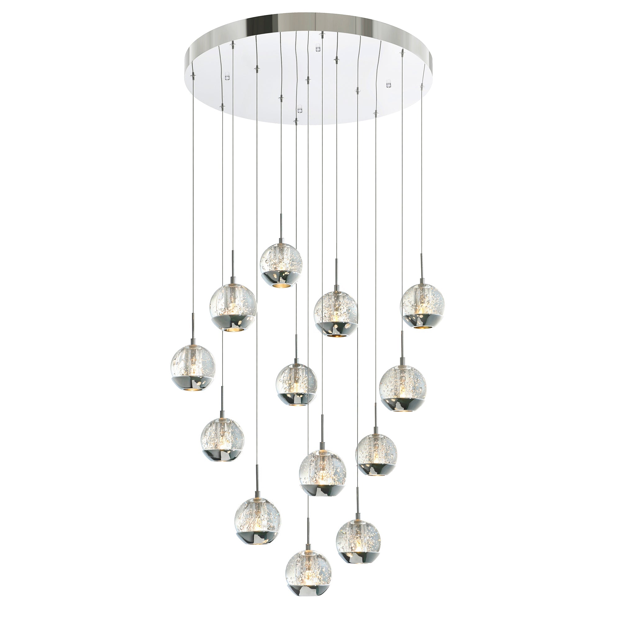 Perrier 13 Light 24in Chrome Multi Light Pendant - CWI Lighting