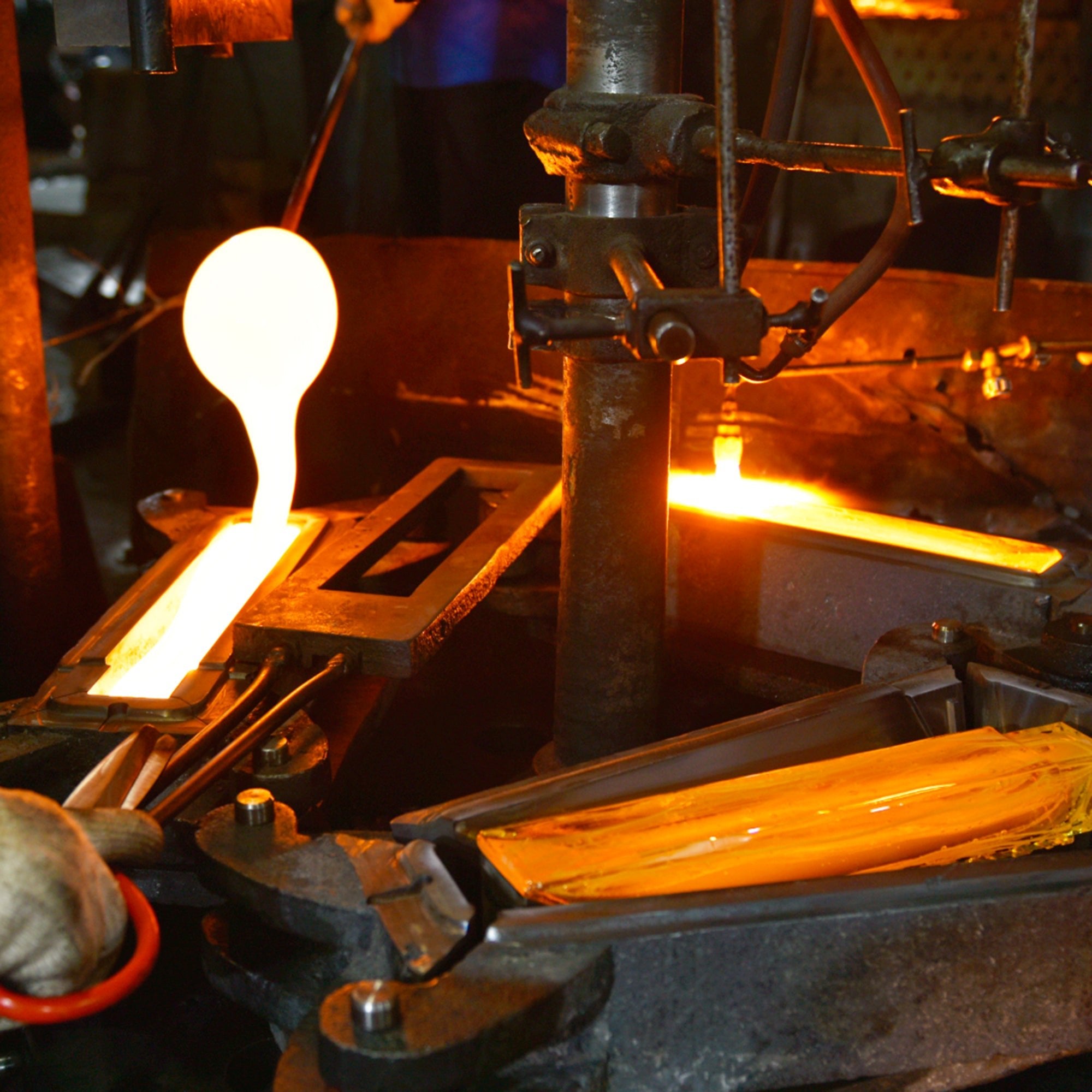 Petra Integrated LED 24in Black Chandelier with Handcrafted Glass - CWI Lighting